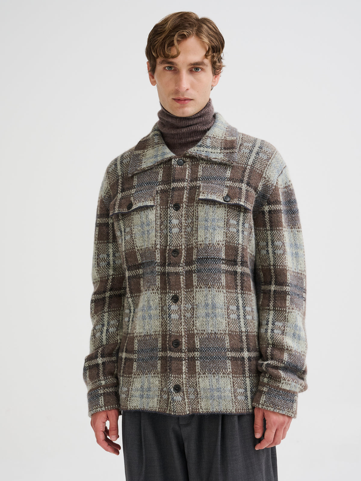 Camicia check in maglia