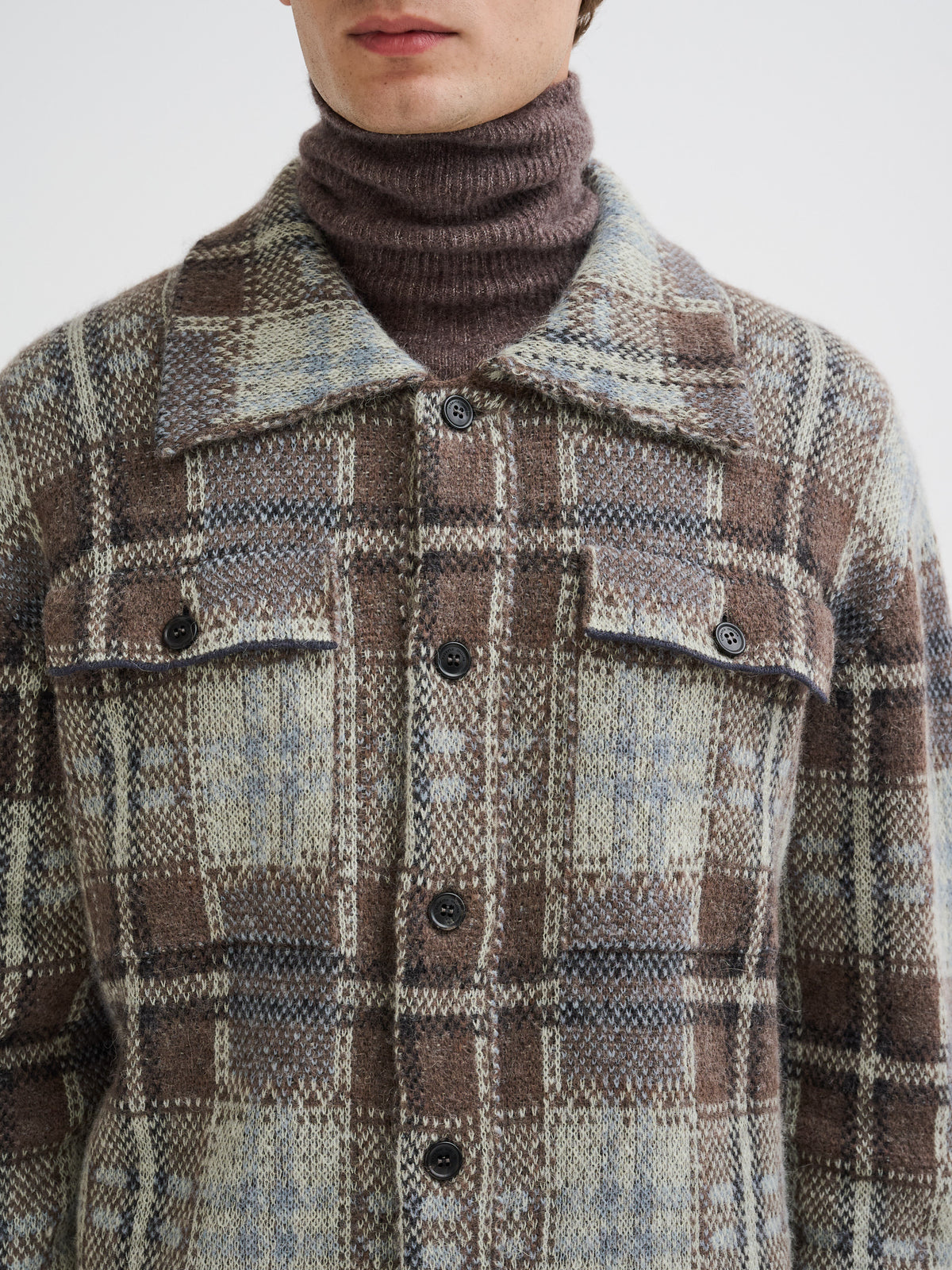 Camicia check in maglia