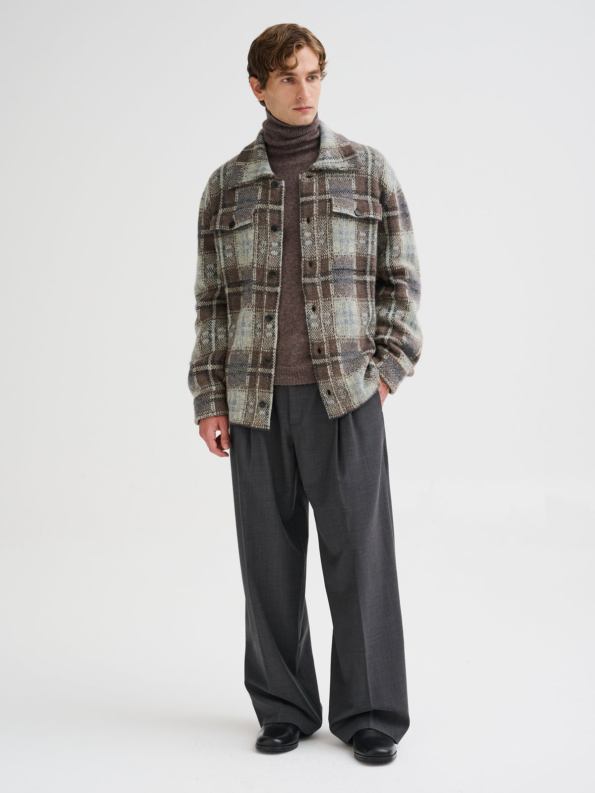 Camicia check in maglia