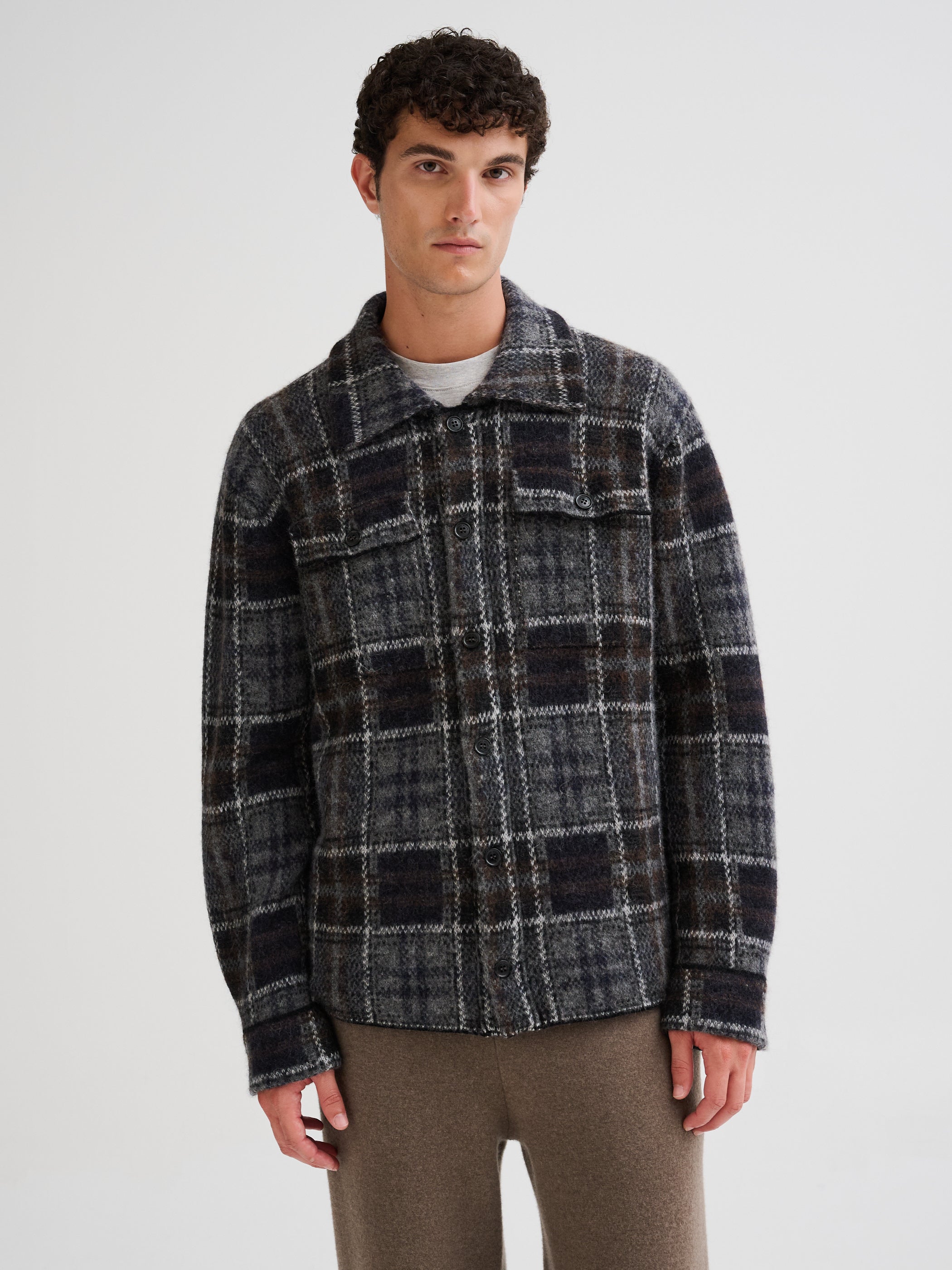 Camicia check in maglia