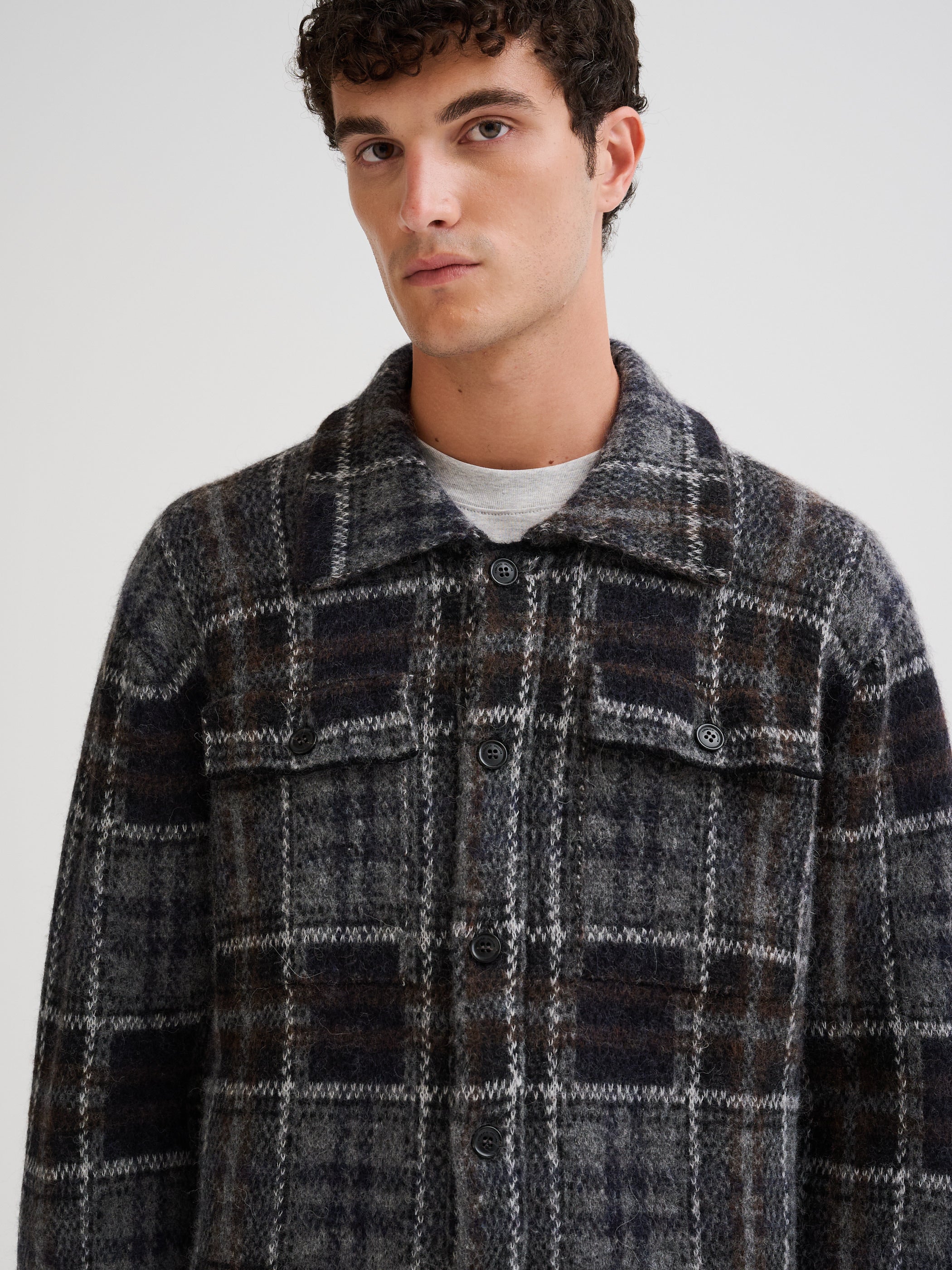 Camicia check in maglia