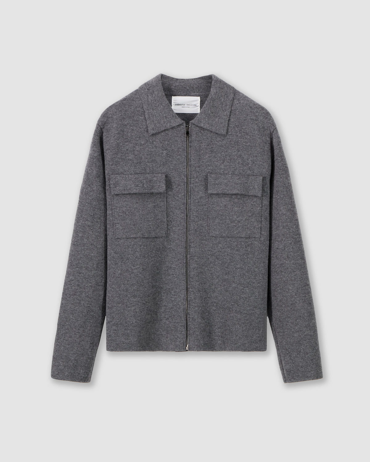 Camicia in maglia con zip