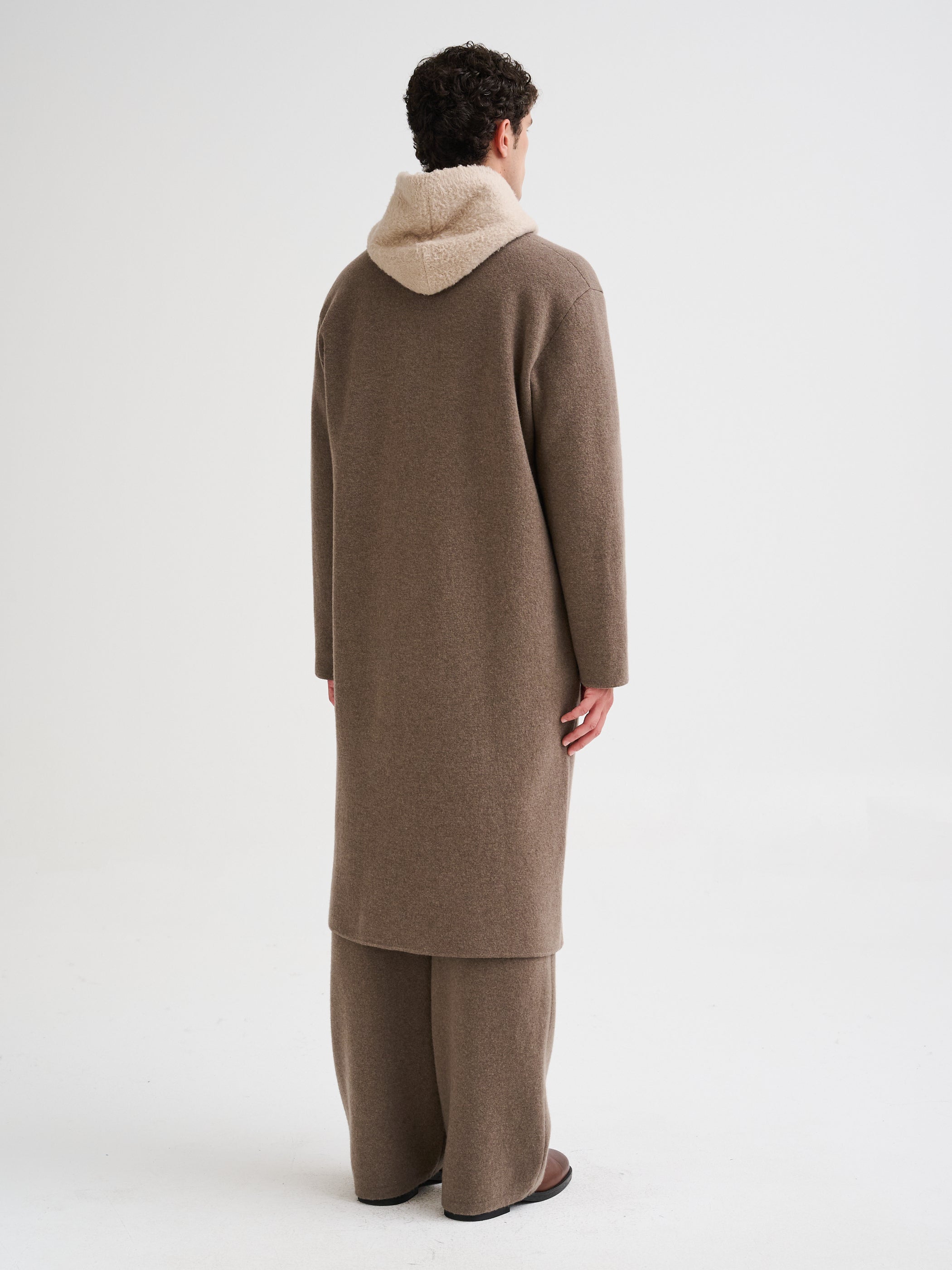 Cappotto lungo in maglia