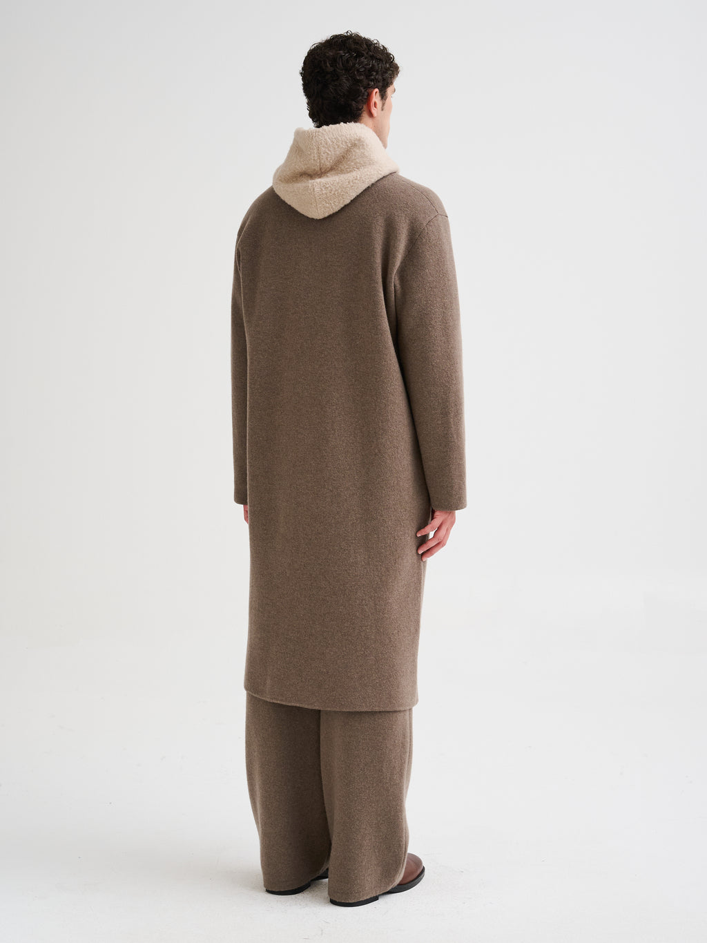 Cappotto lungo in maglia