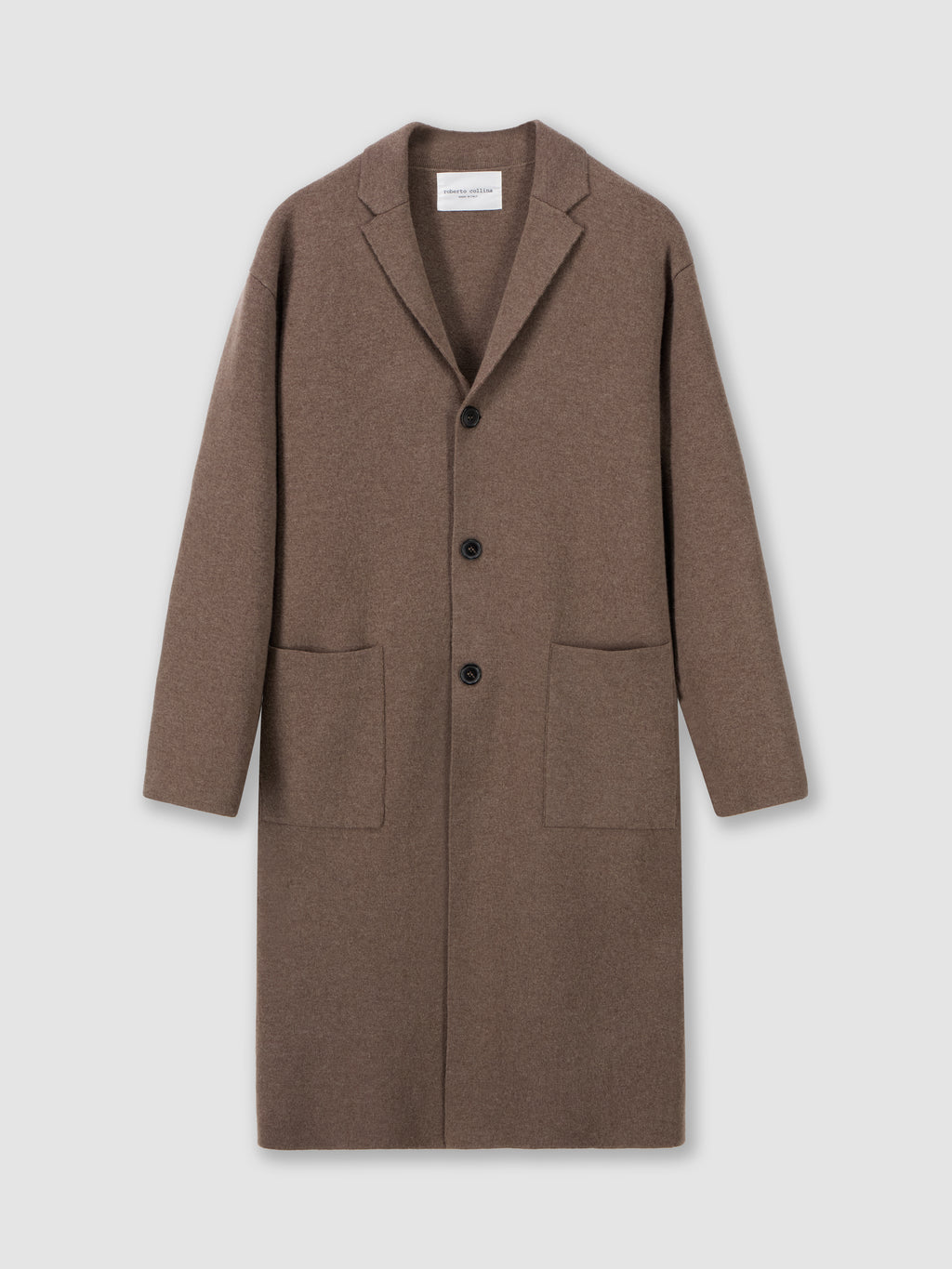 Cappotto lungo in maglia