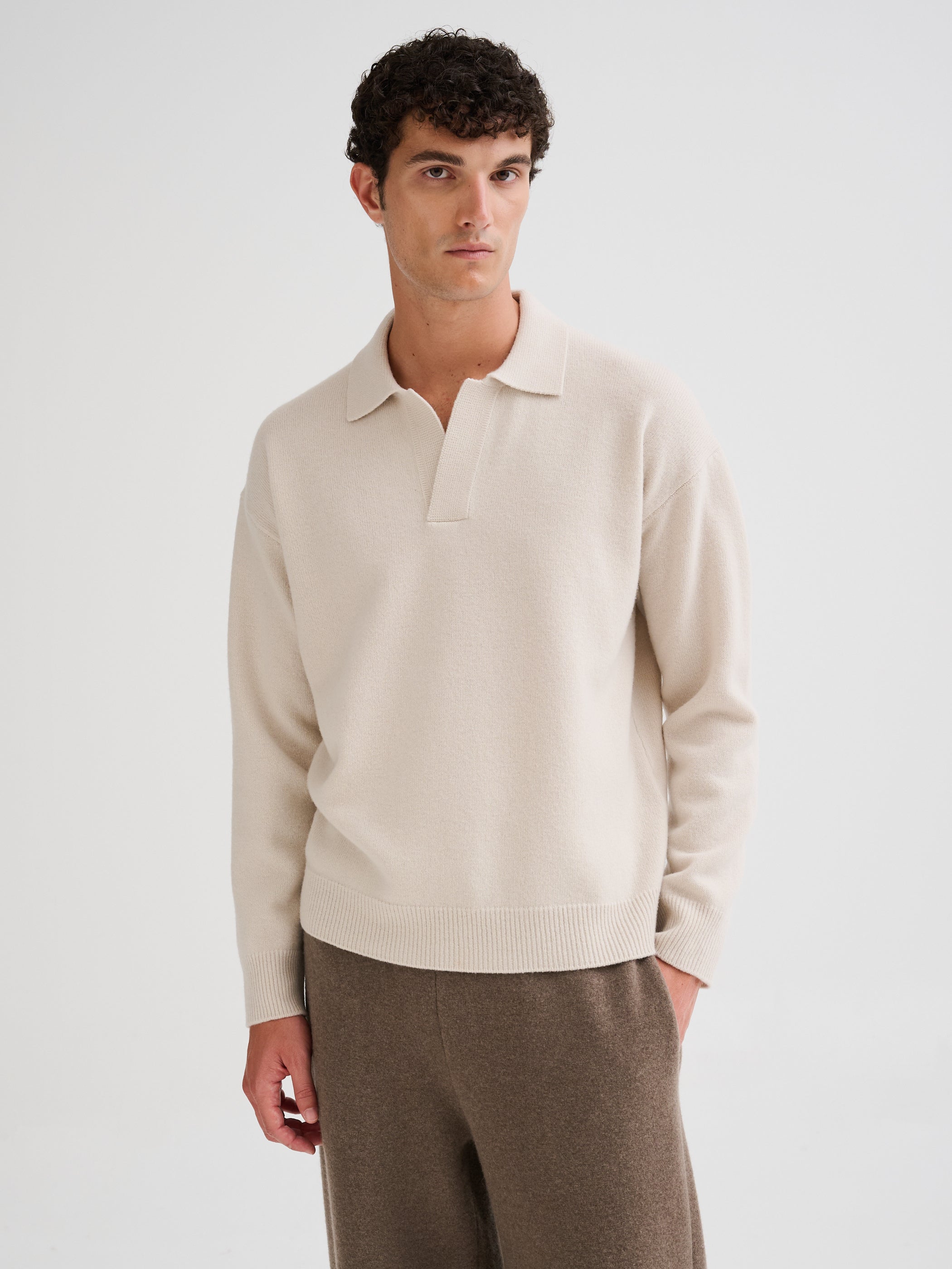 Polo oversize senza bottoni