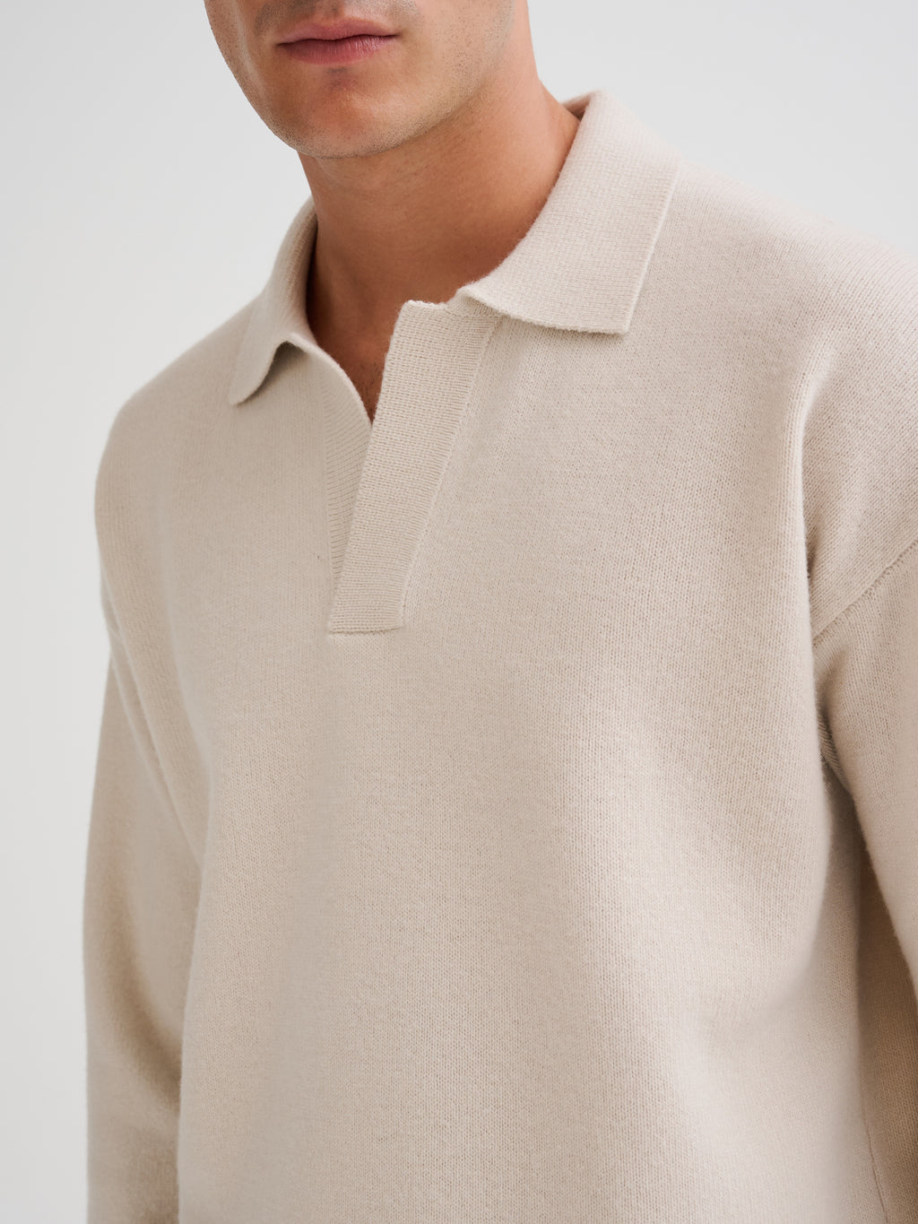 Polo oversize senza bottoni