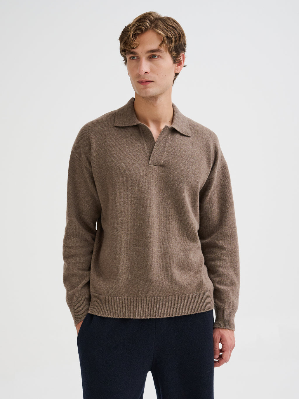 Polo oversize senza bottoni