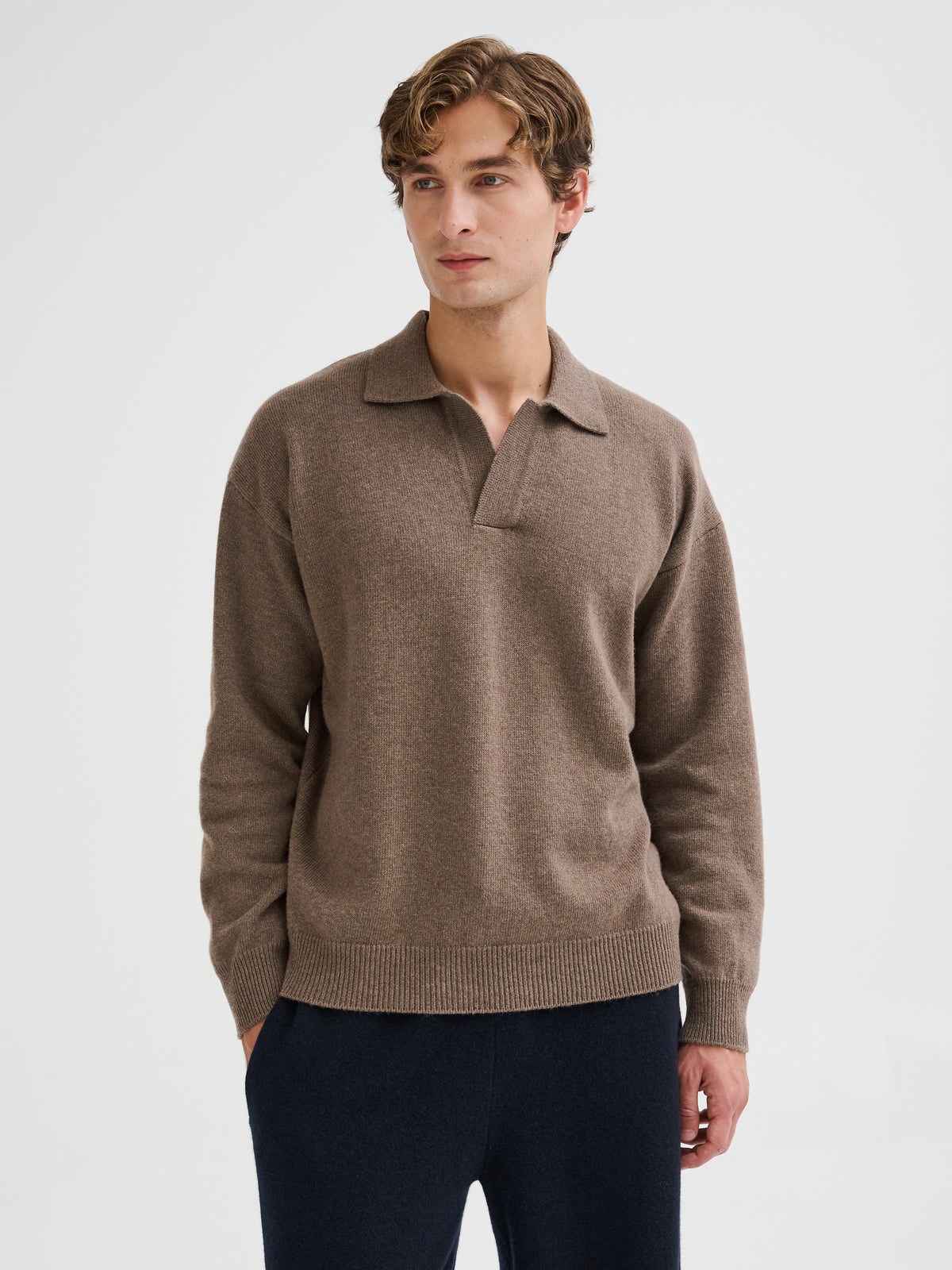 Polo oversize senza bottoni