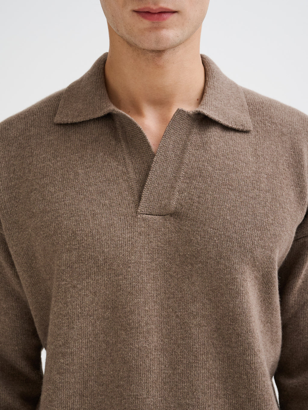 Polo oversize senza bottoni