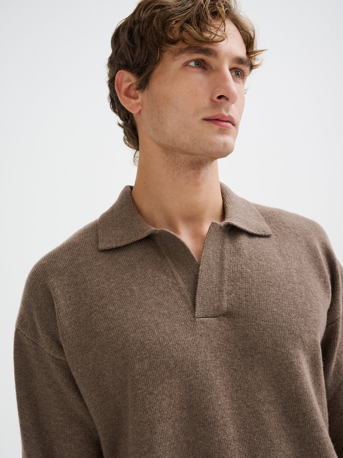Polo oversize senza bottoni