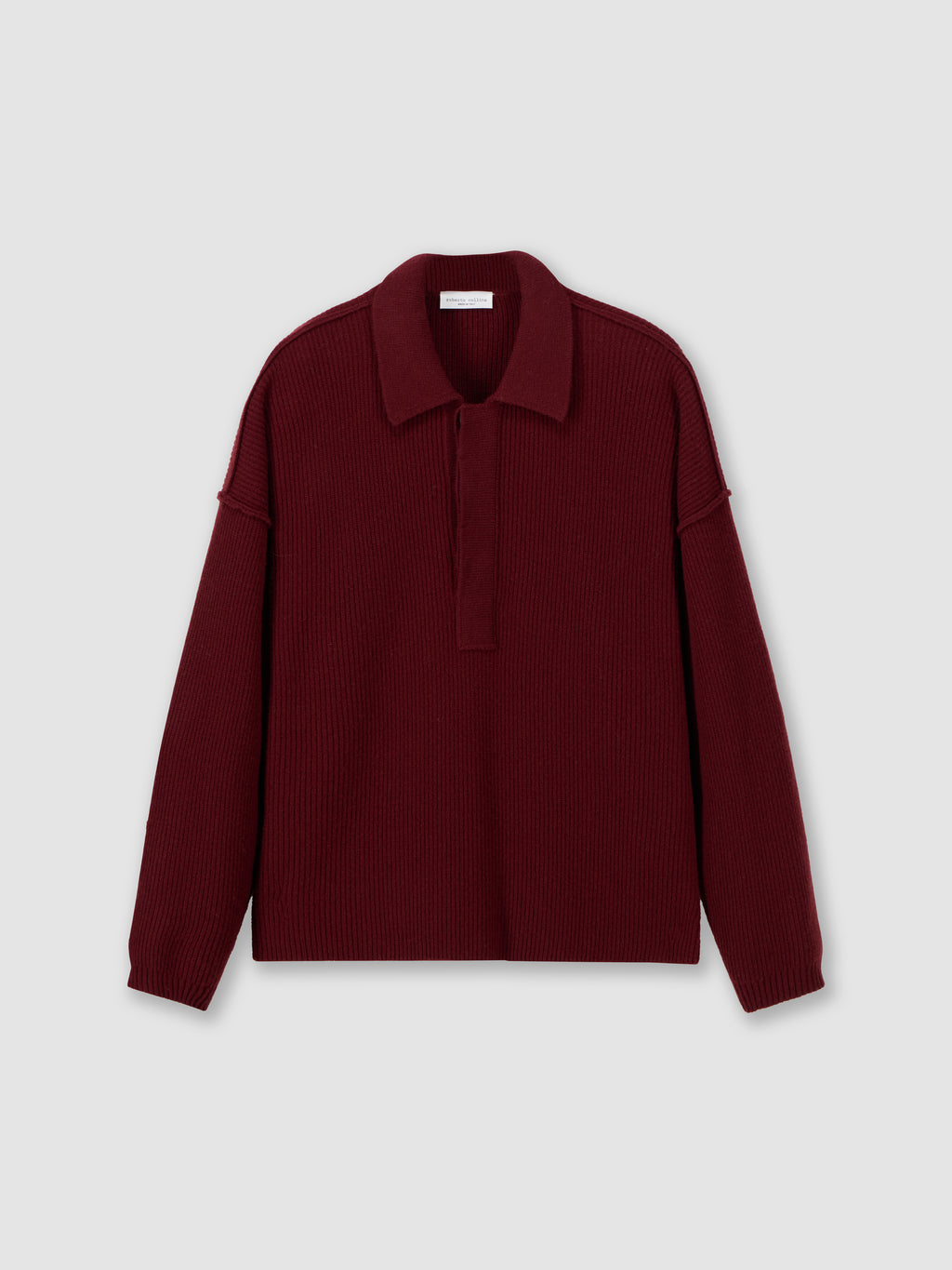 Polo a coste oversize