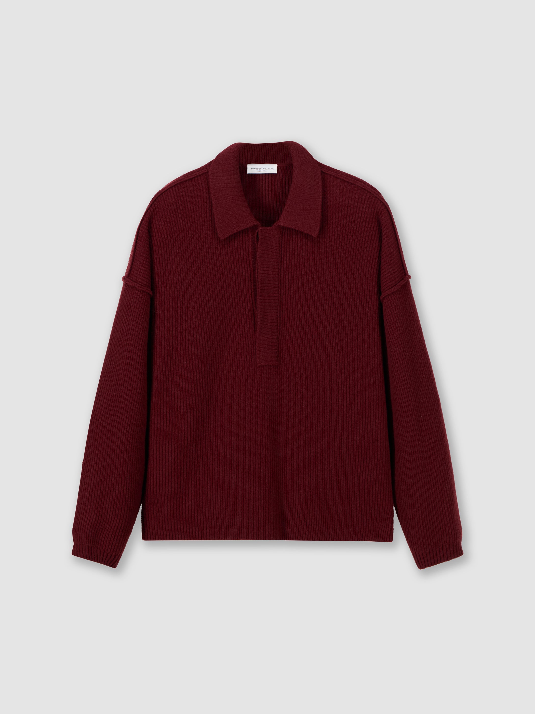 Polo a coste oversize