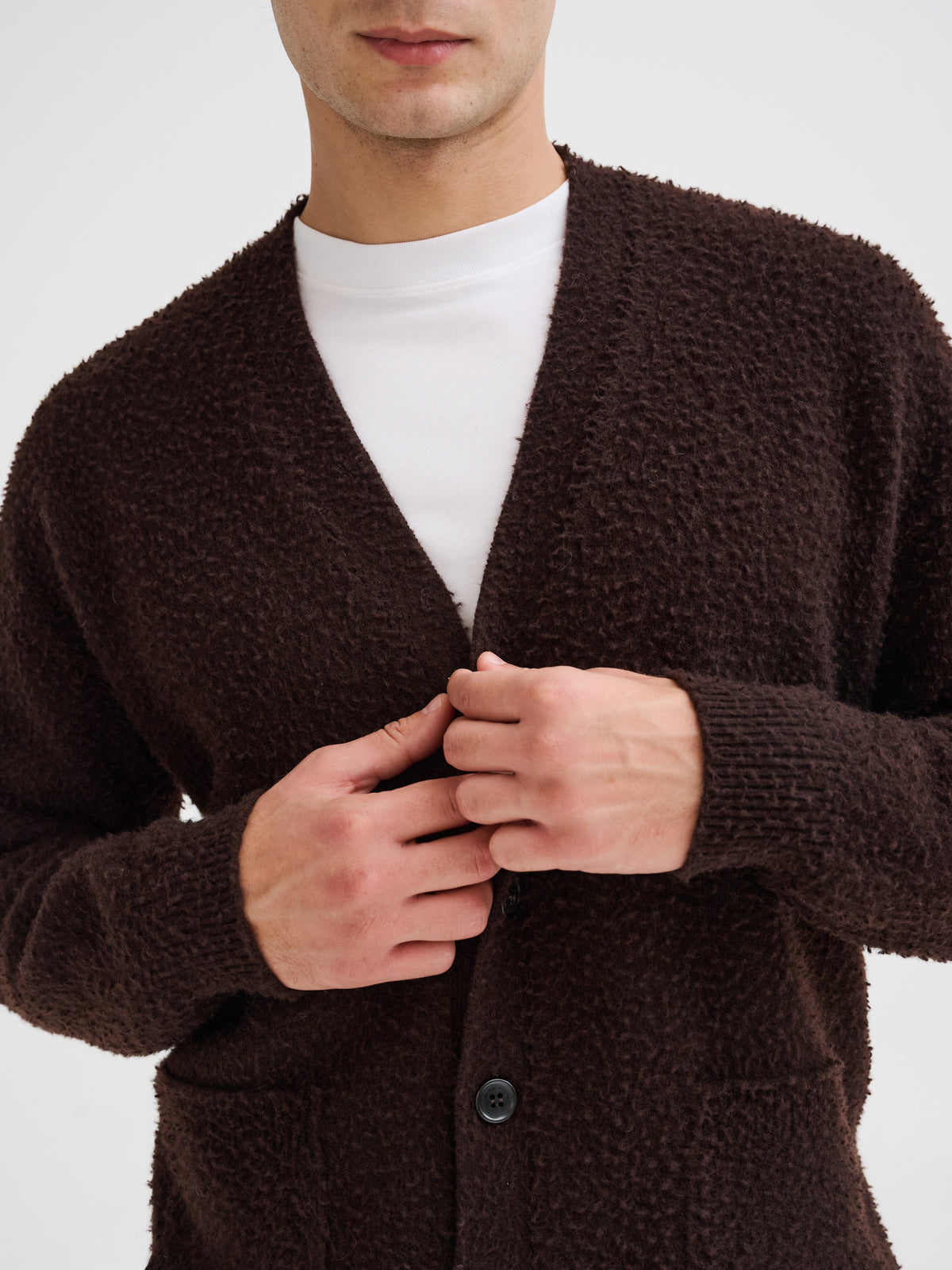 Cardigan effetto Casentino