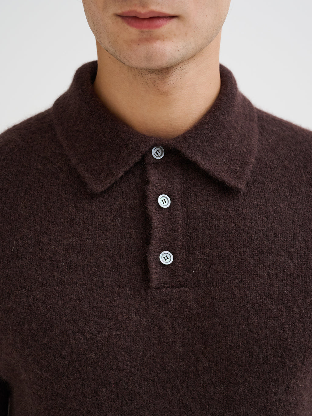Polo in cashmere e seta
