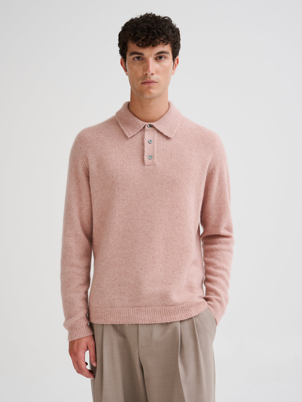 Polo in cashmere e seta