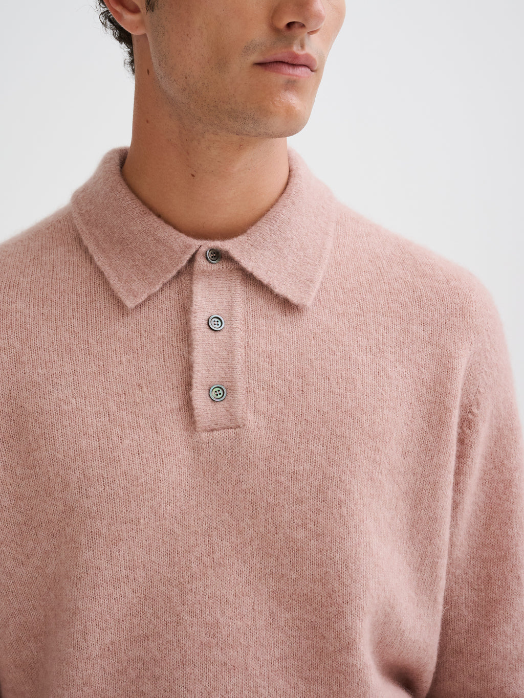 Polo in cashmere e seta