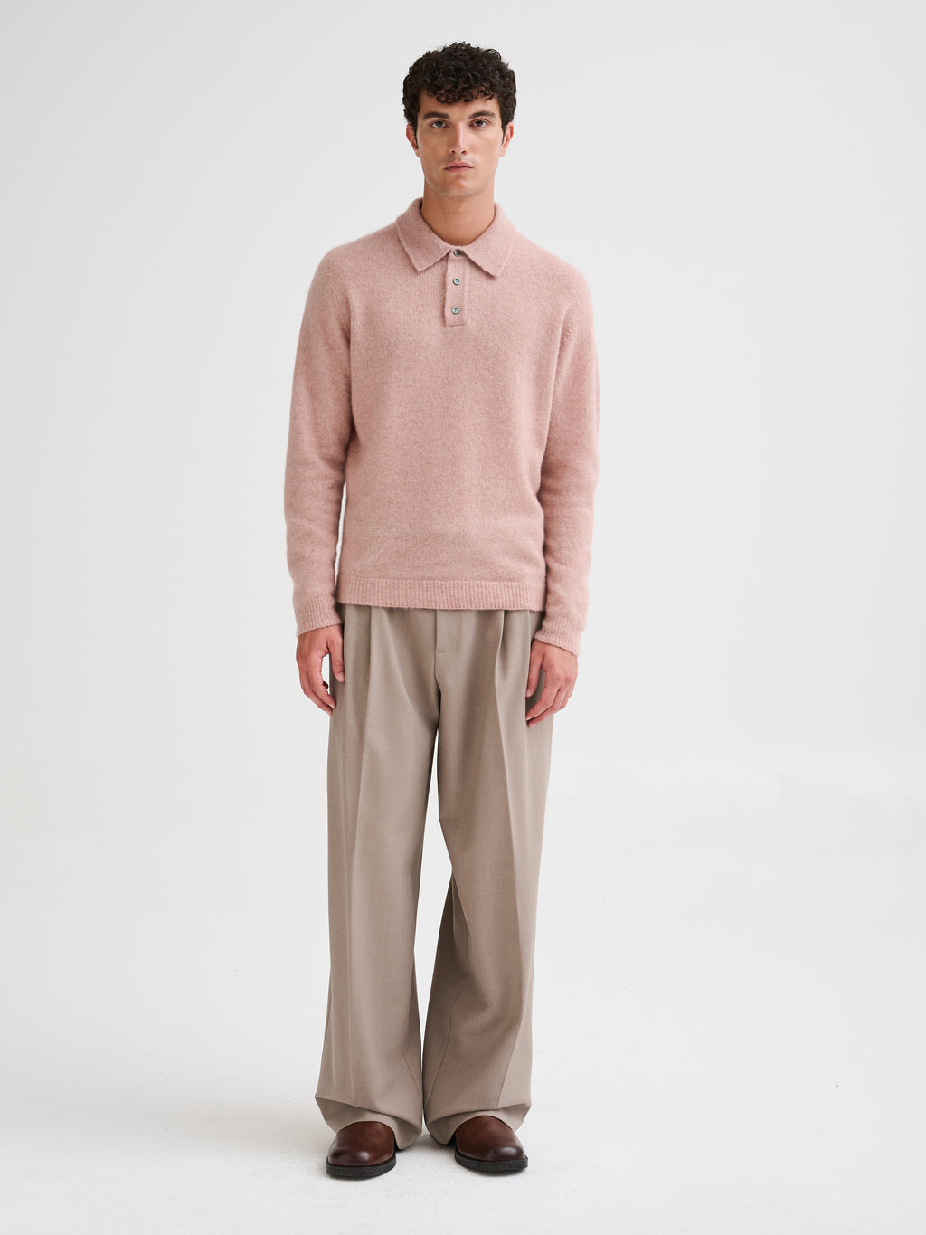 Polo in cashmere e seta