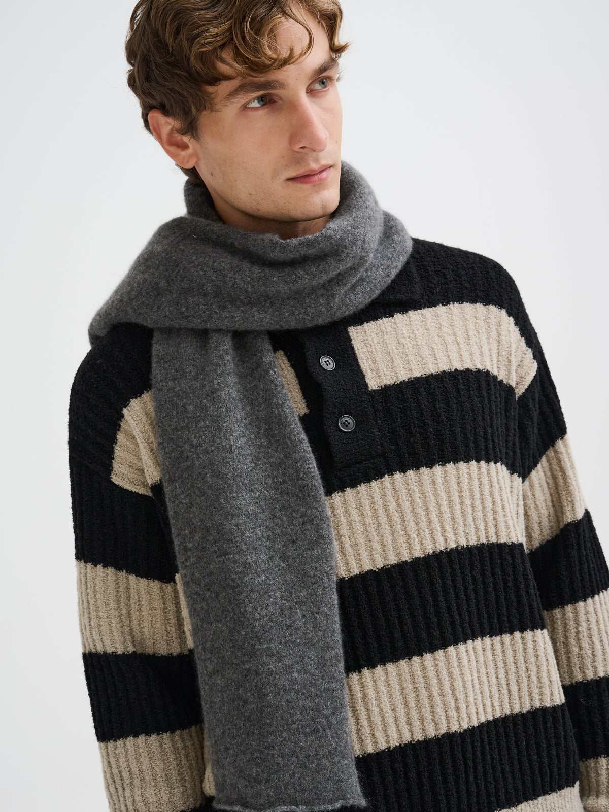 Sciarpa in cashmere e seta