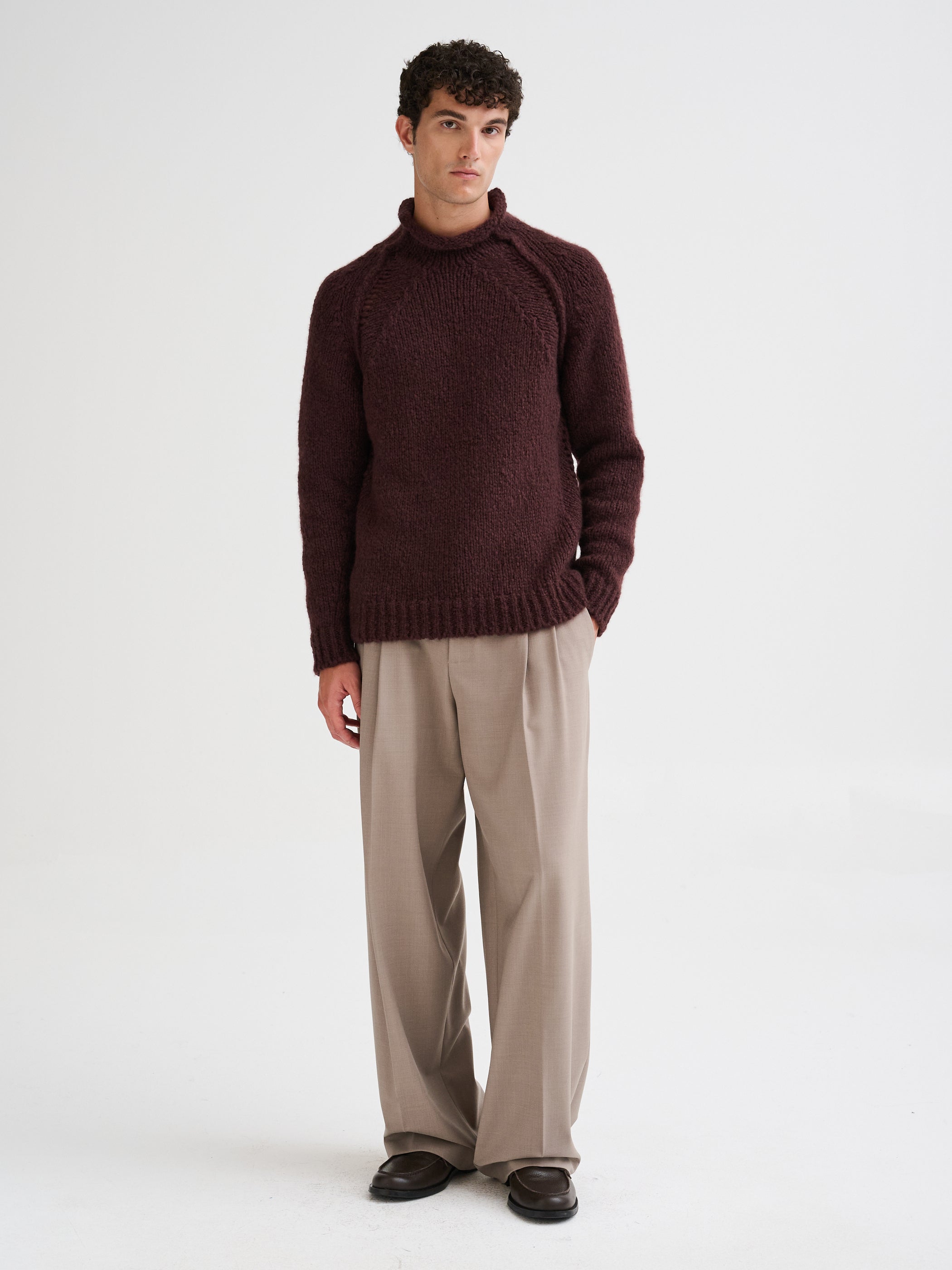 Lupetto in cashmere e seta
