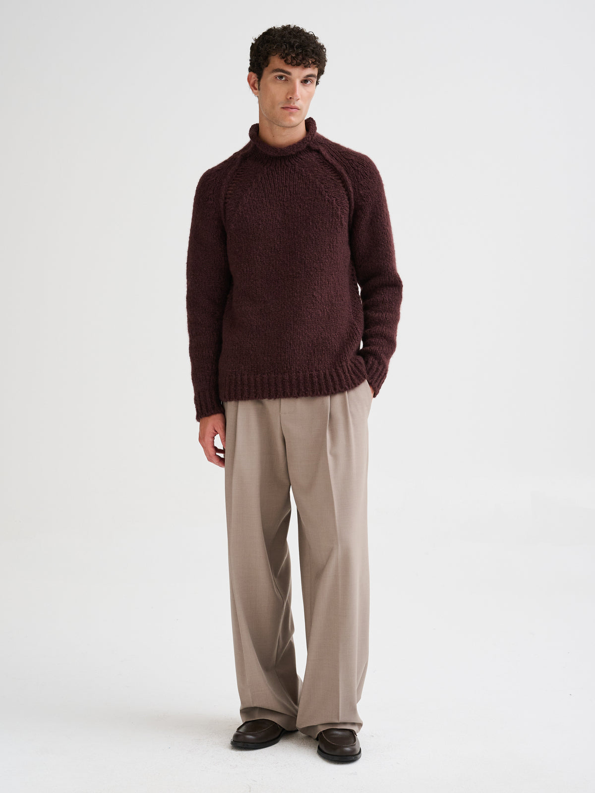 Lupetto in cashmere e seta
