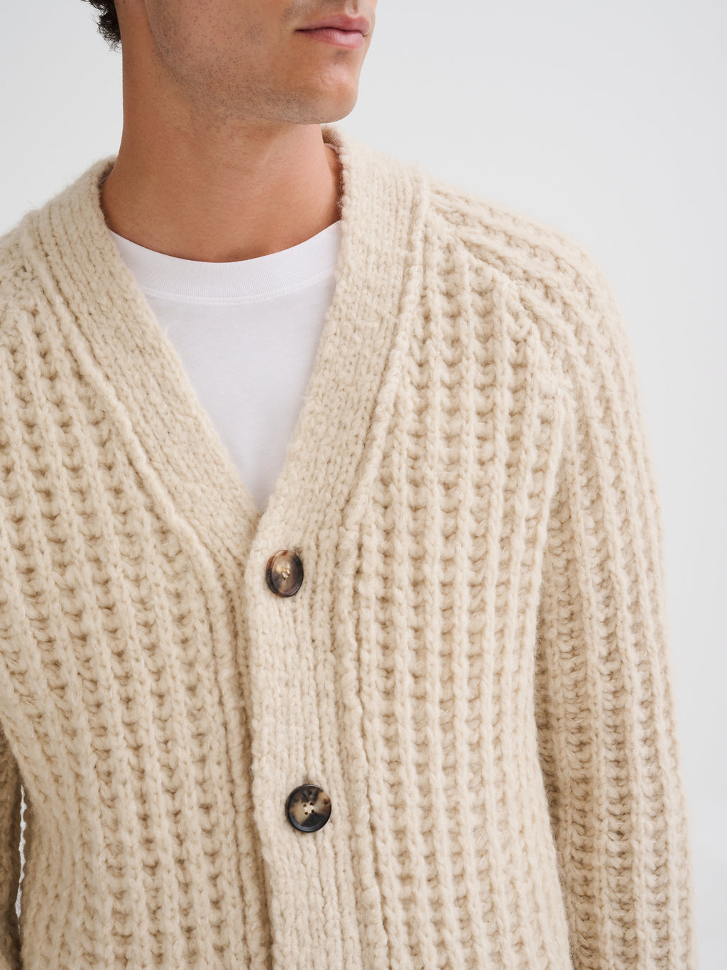 Cardigan in cashmere e seta