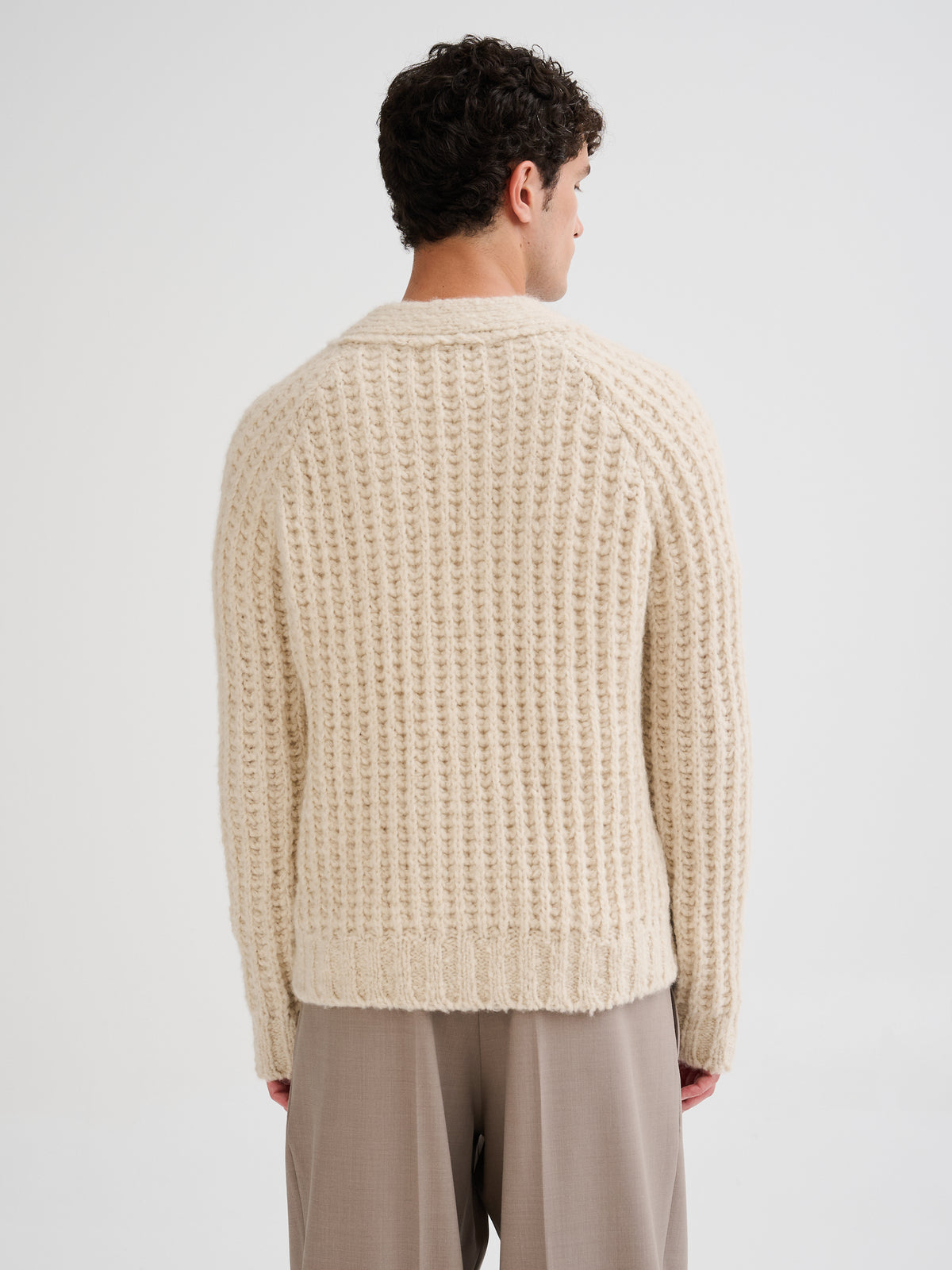 Cardigan in cashmere e seta