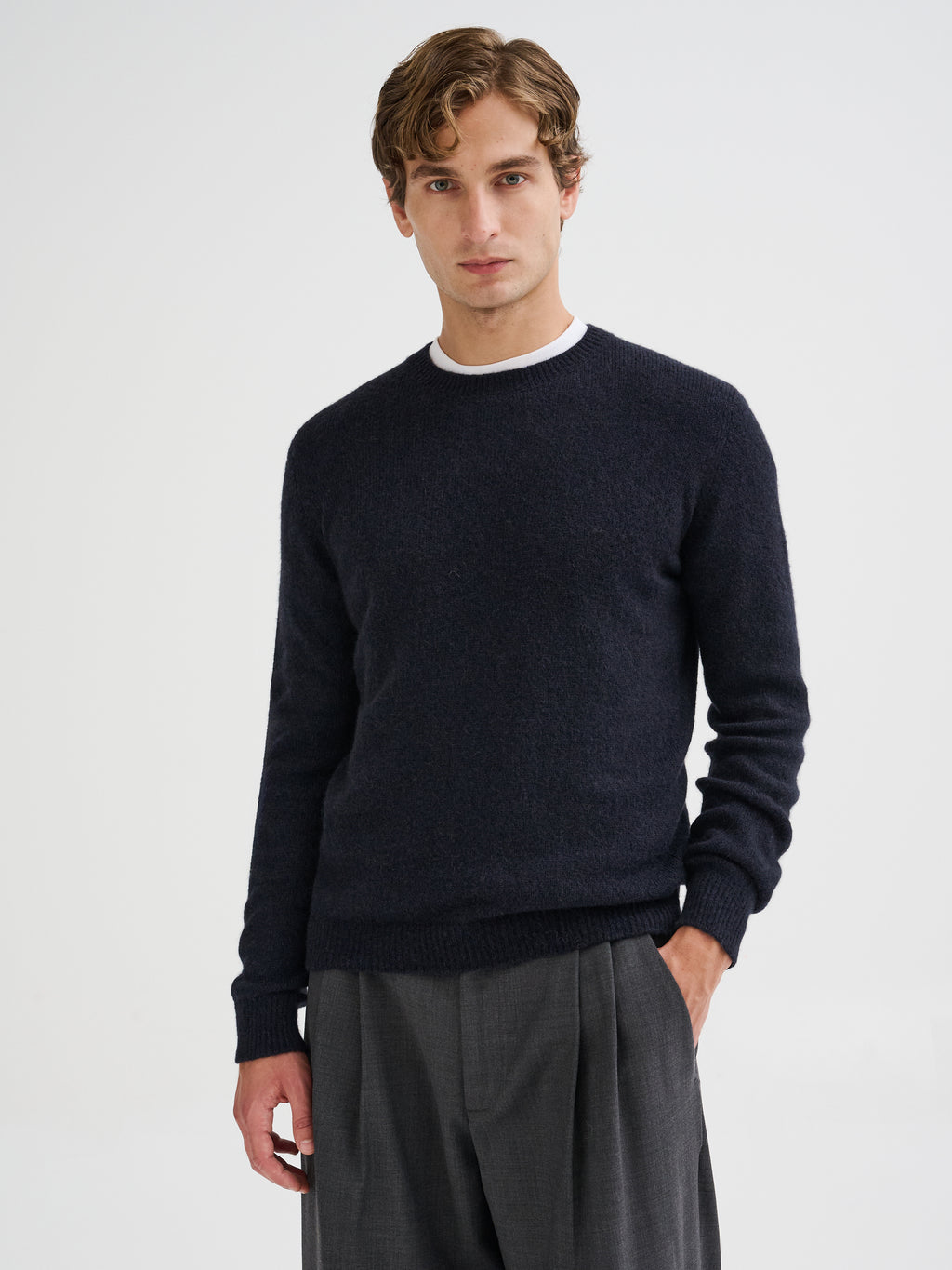 Maglia in lana e cammello