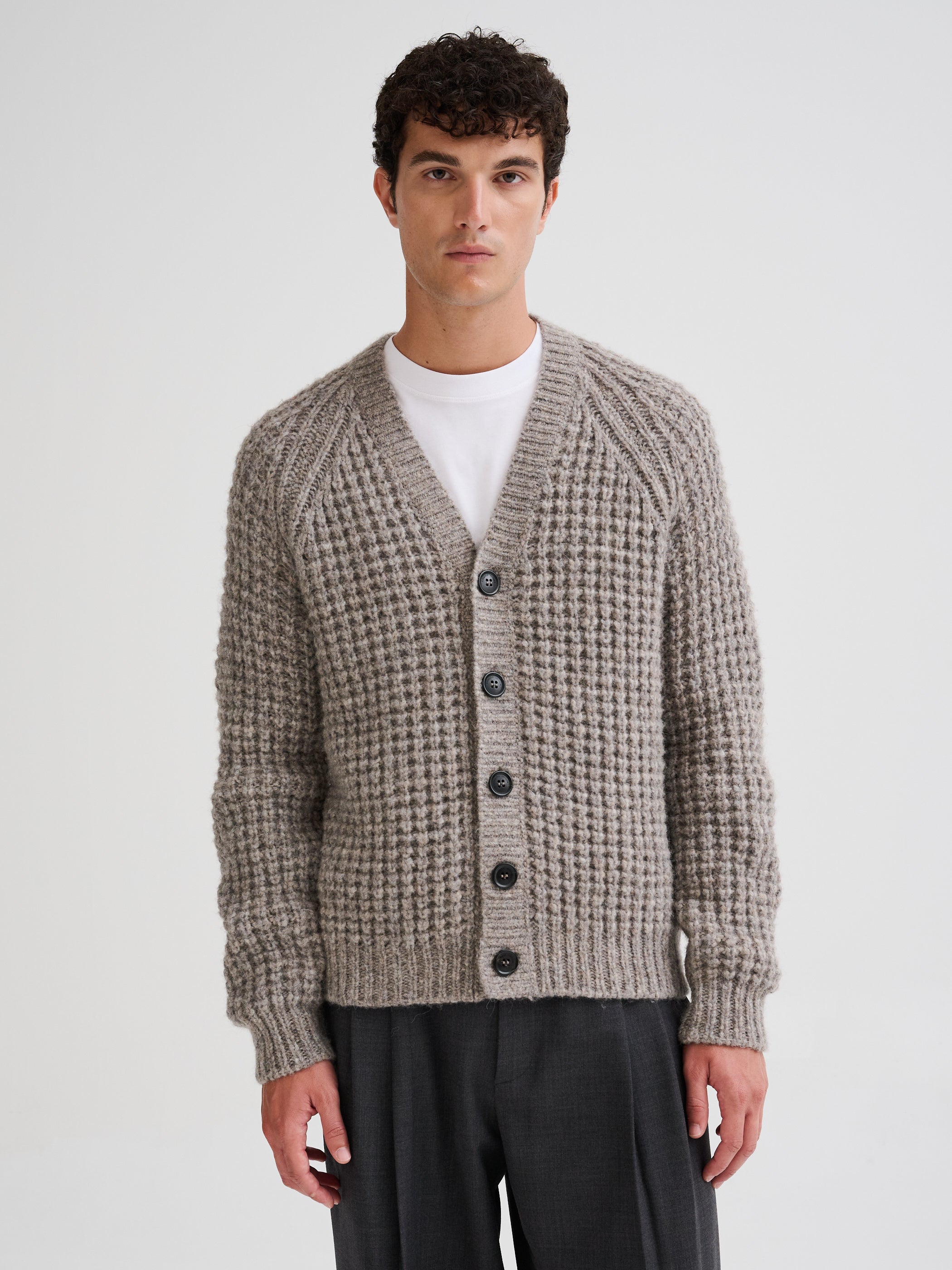 Cardigan in alpaca