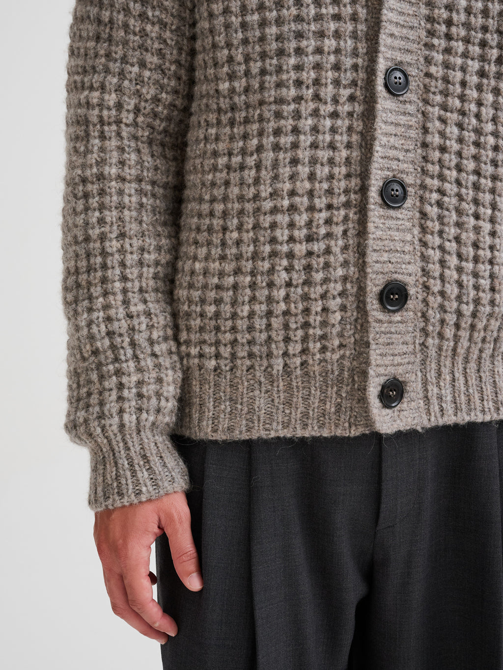 Cardigan in alpaca