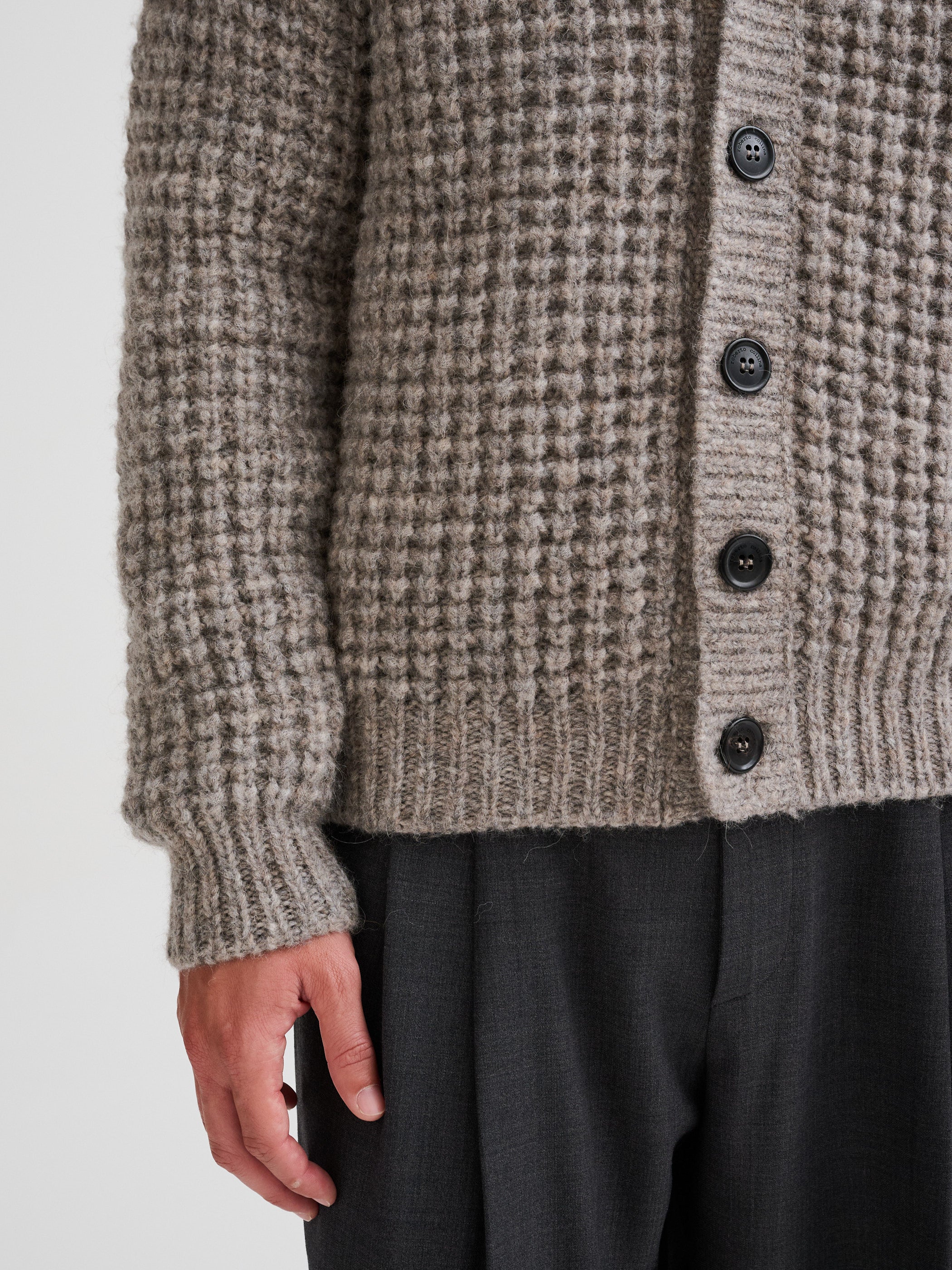 Cardigan in alpaca