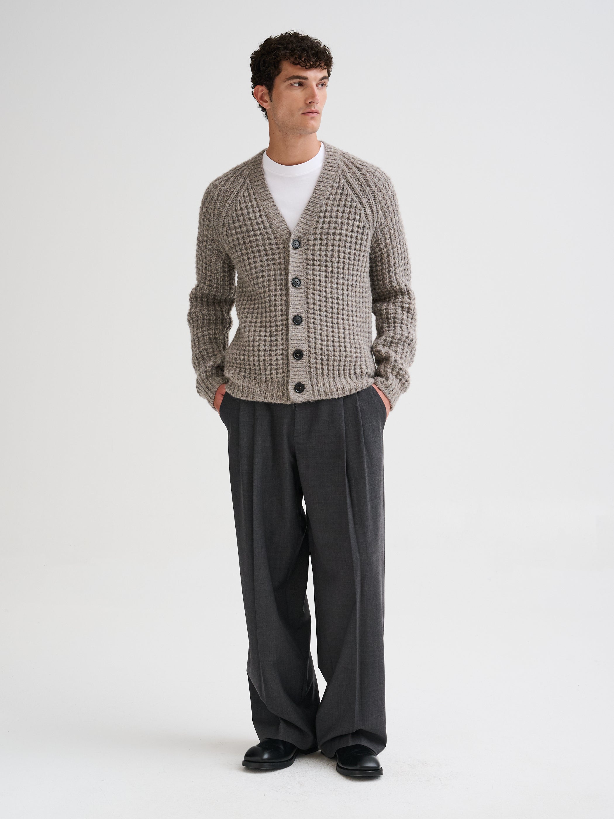 Cardigan in alpaca