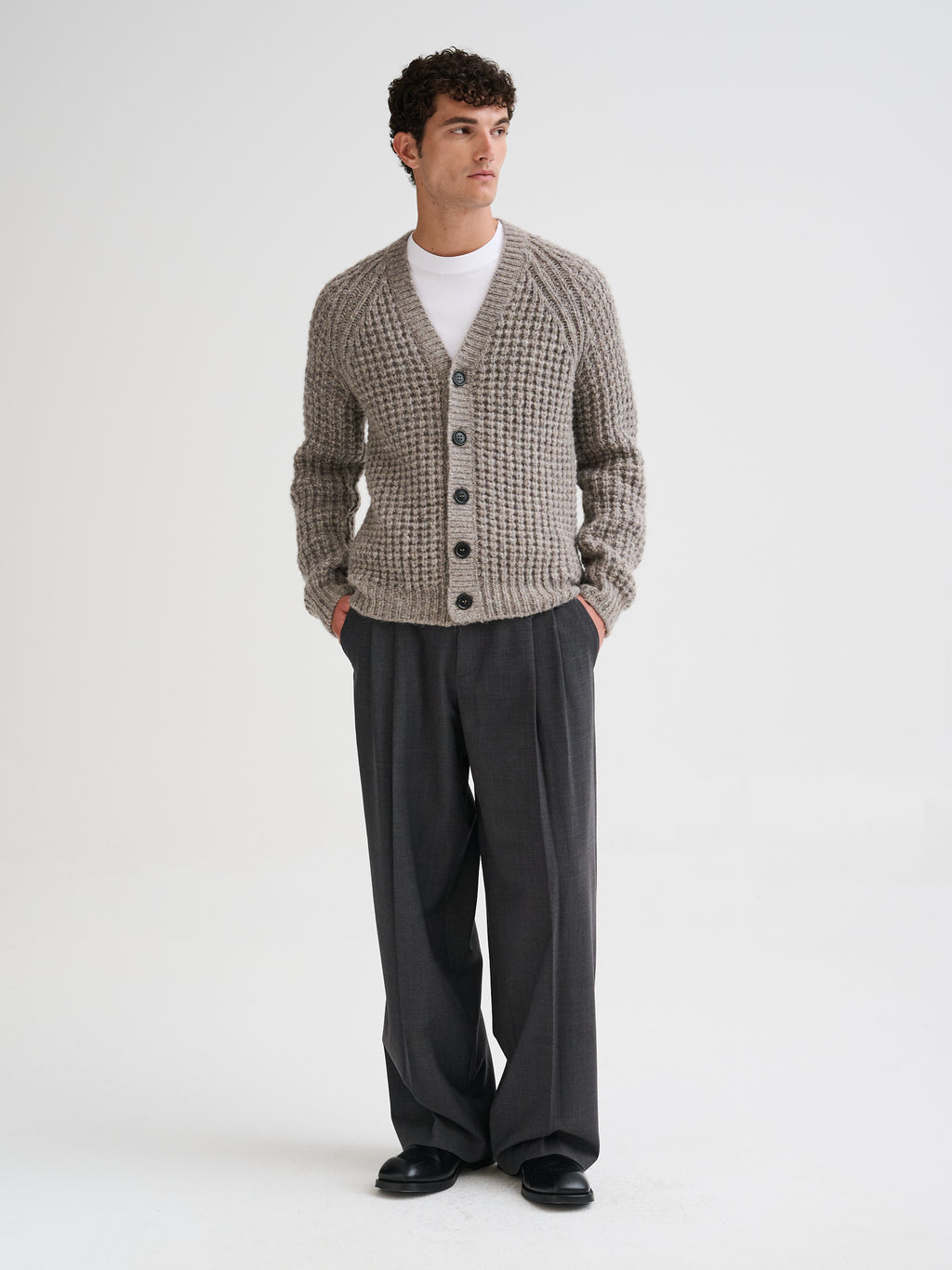Cardigan in alpaca