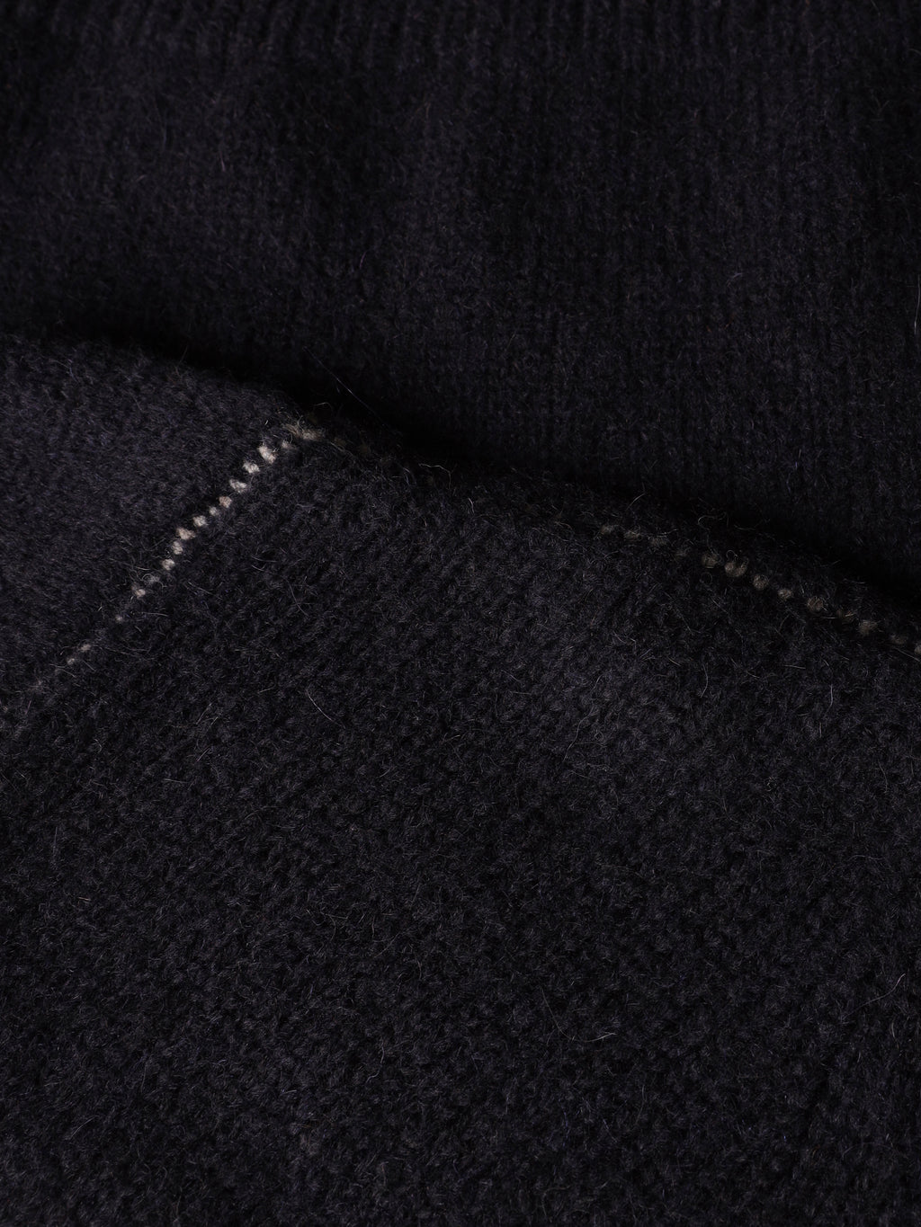 Maglia con cuciture a contrasto in alpaca