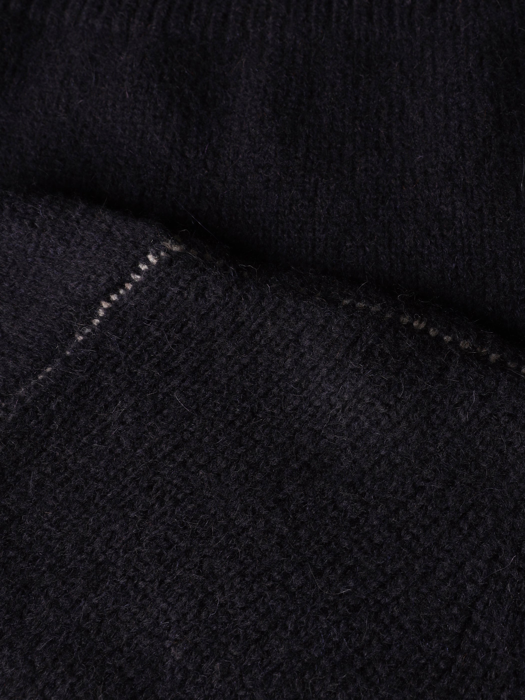 Maglia con cuciture a contrasto in alpaca