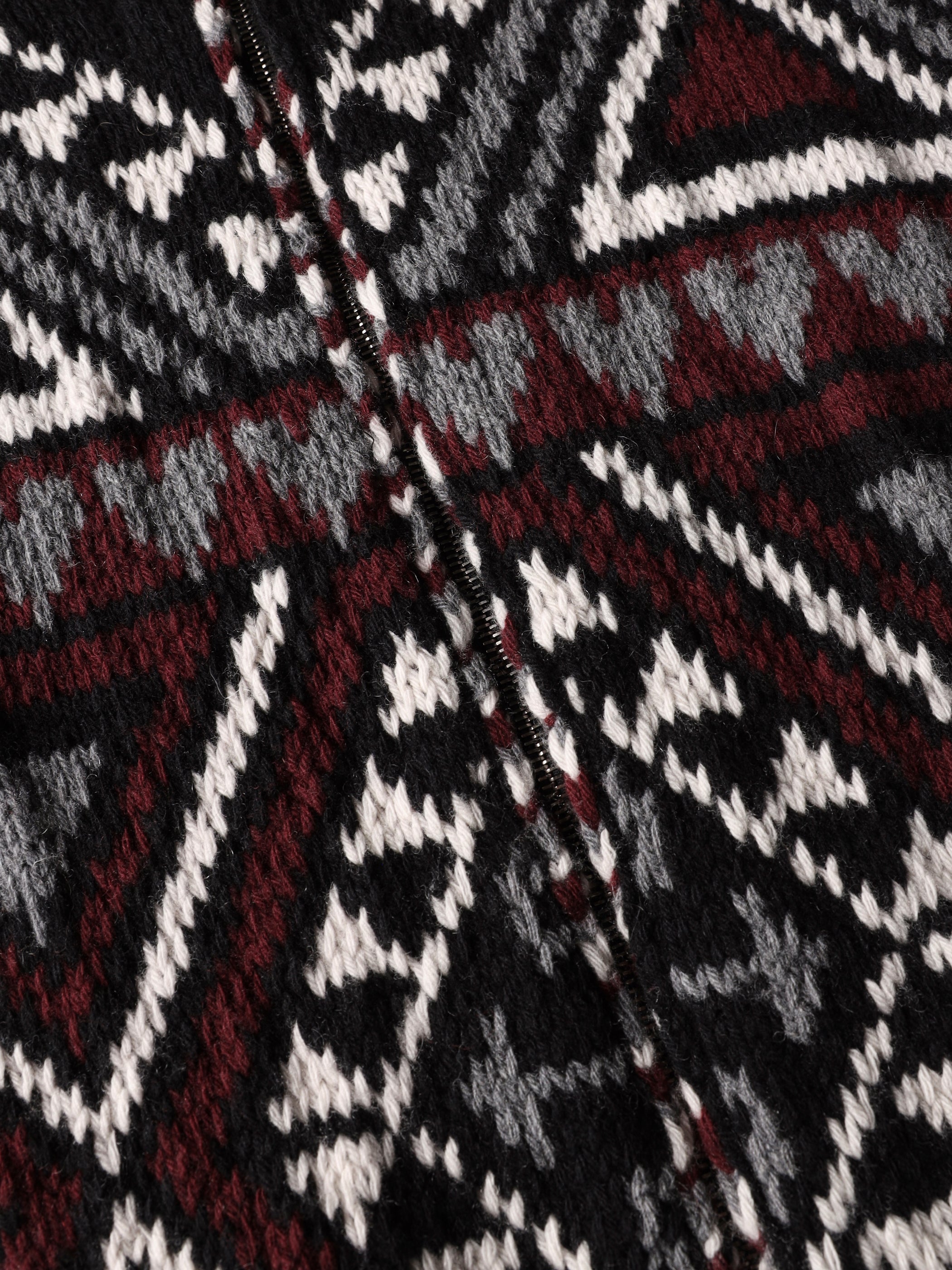 Giacca jacquard in lana e cashmere