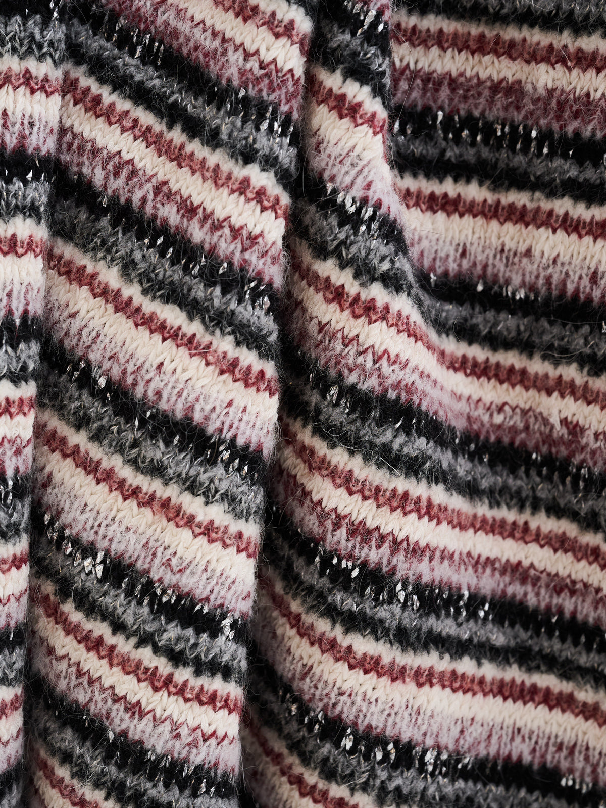 Coperta multicolor in filati d'archivio