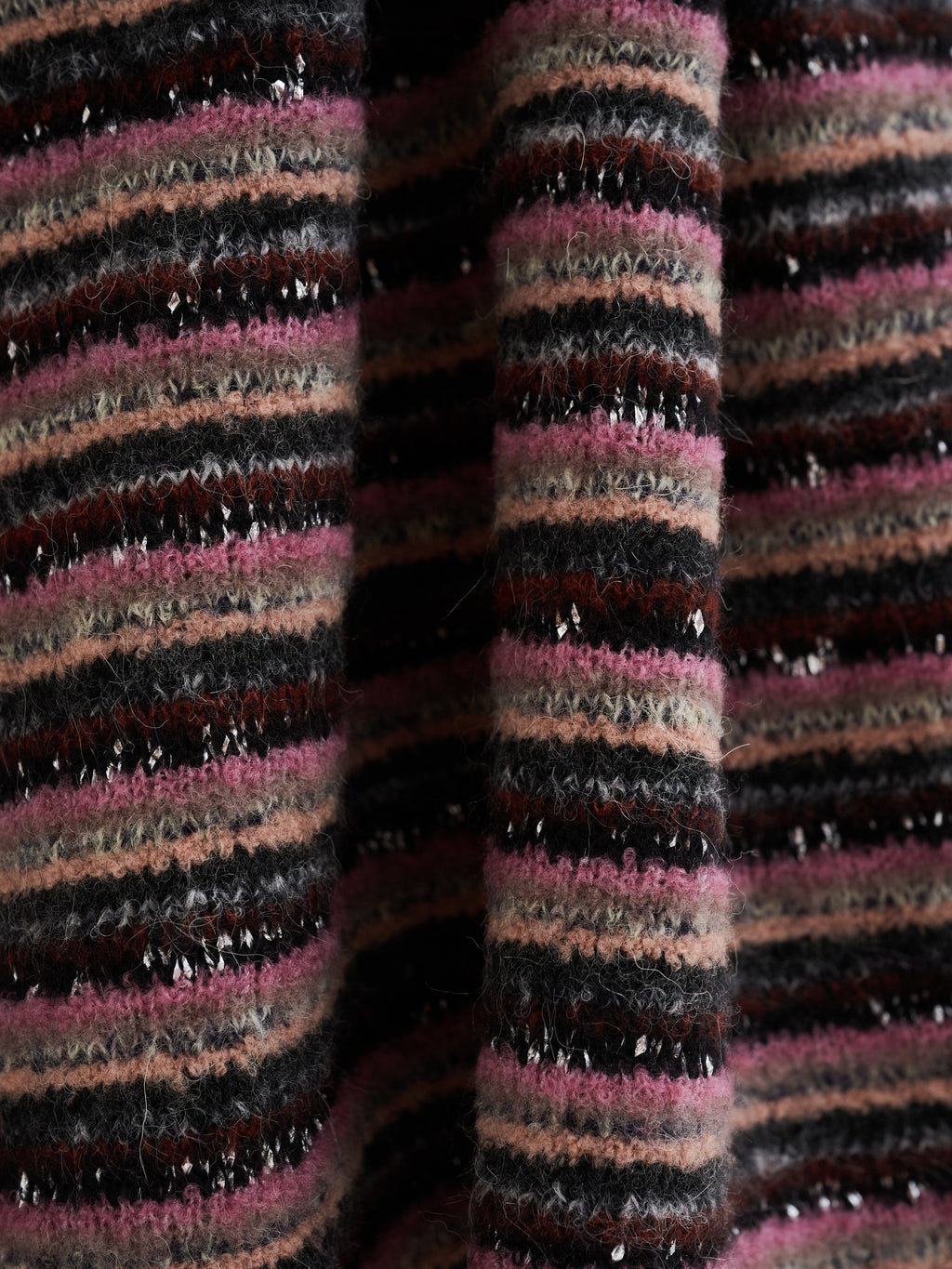 Coperta multicolor in filati d'archivio