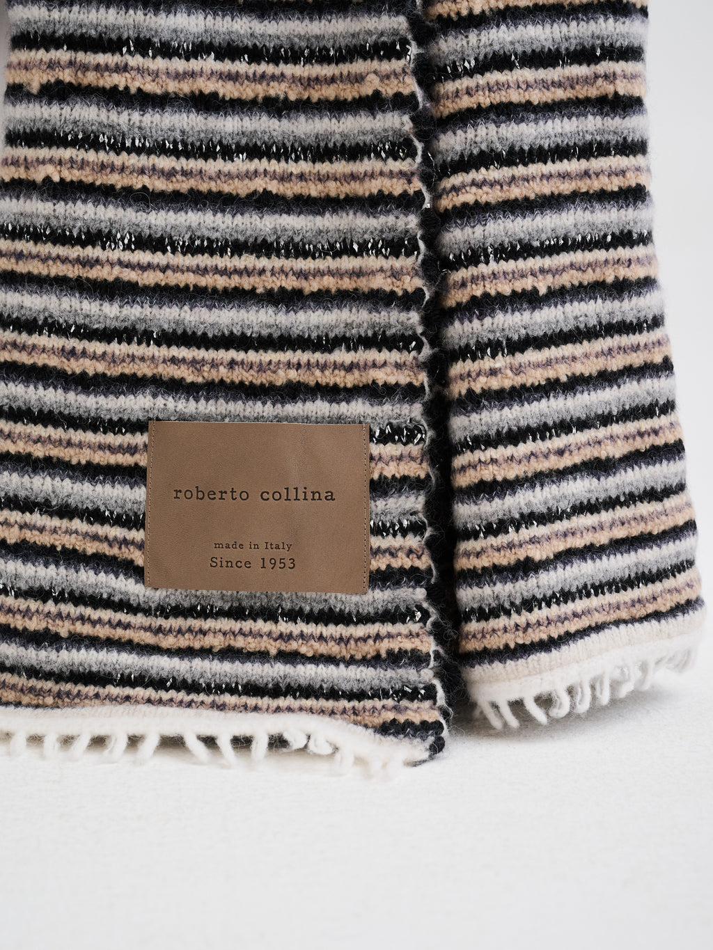 Coperta multicolor in filati d'archivio