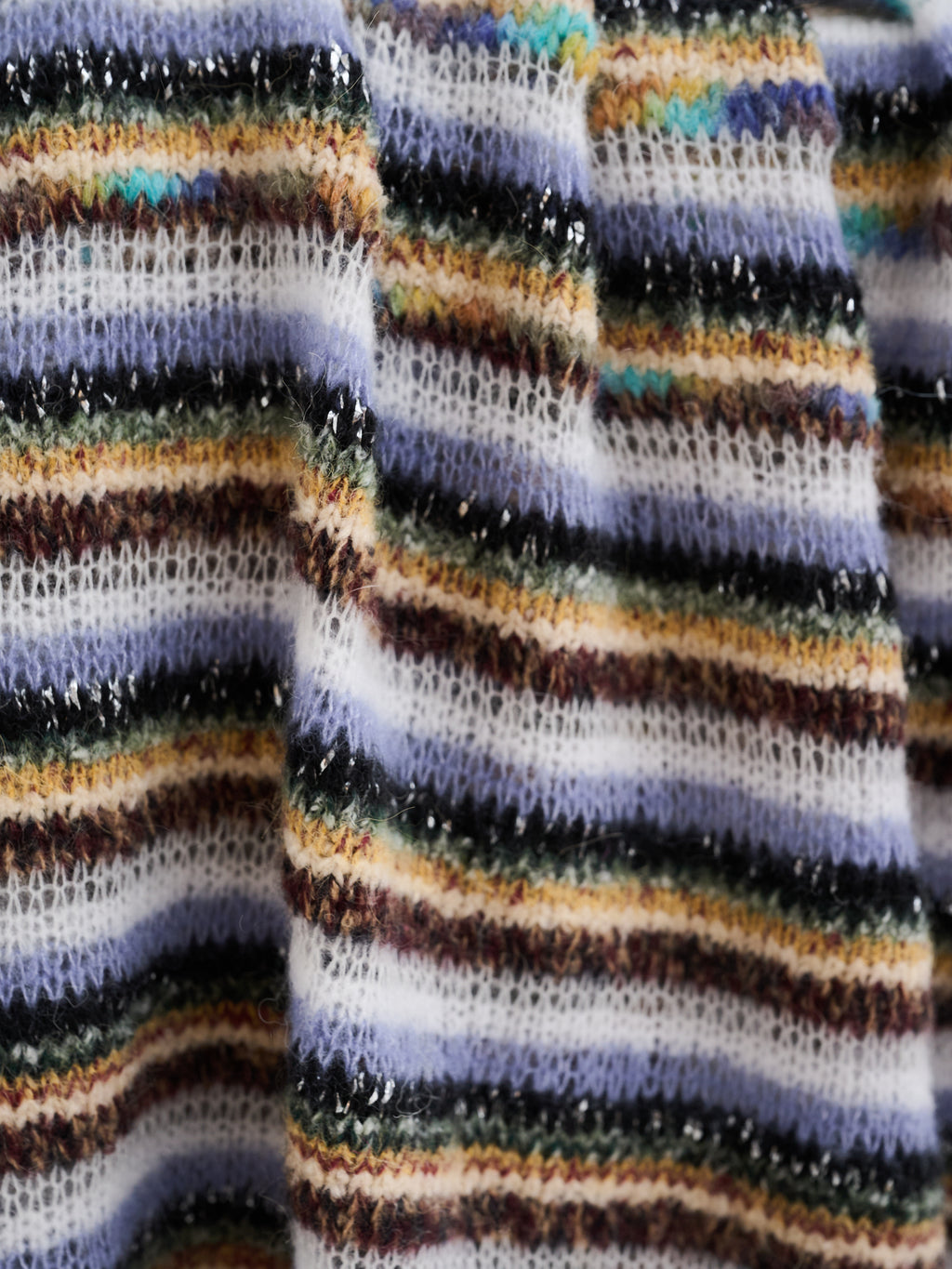 Coperta multicolor in filati d'archivio