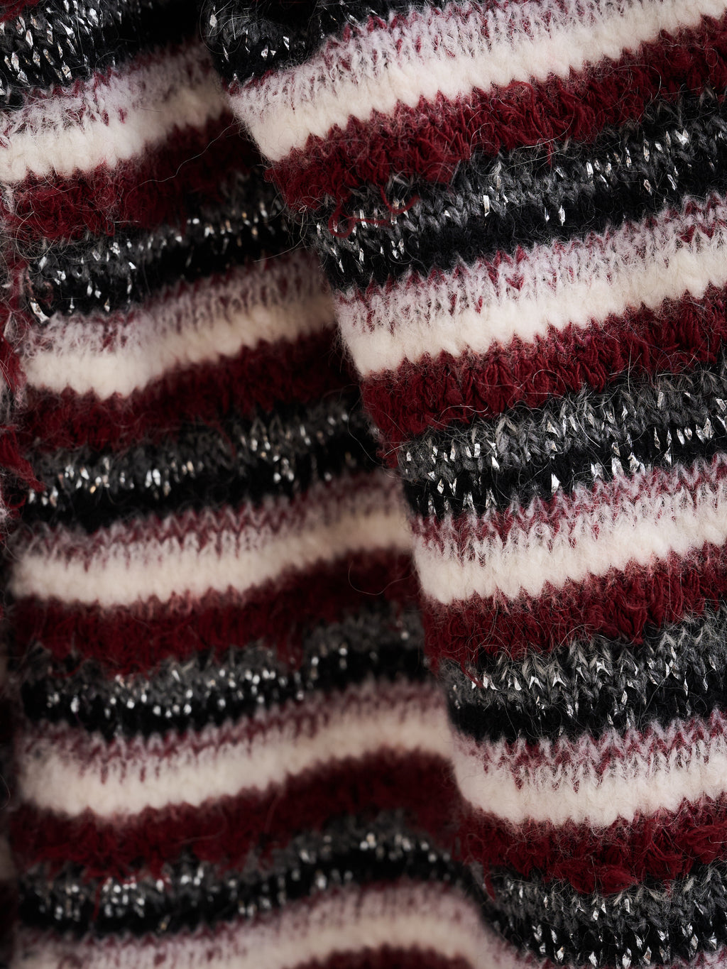 Coperta multicolor in filati d'archivio