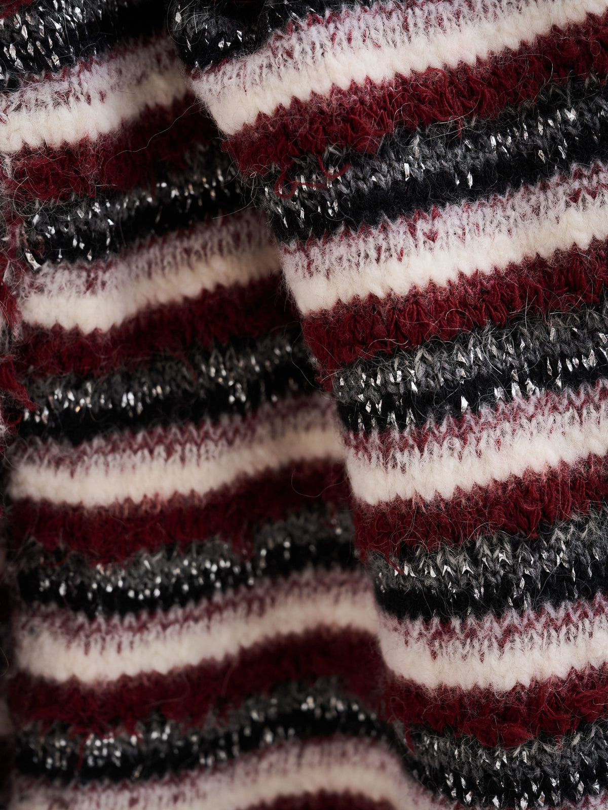 Coperta multicolor in filati d'archivio