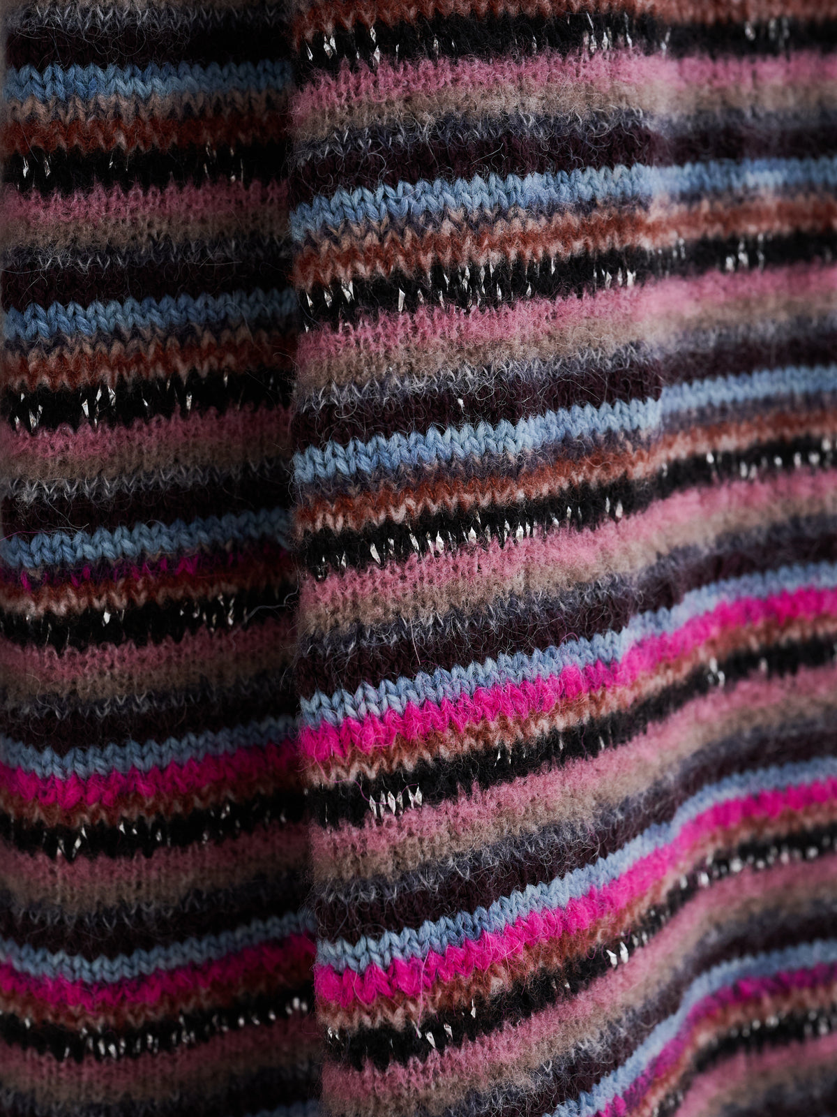 Coperta multicolor in filati d'archivio