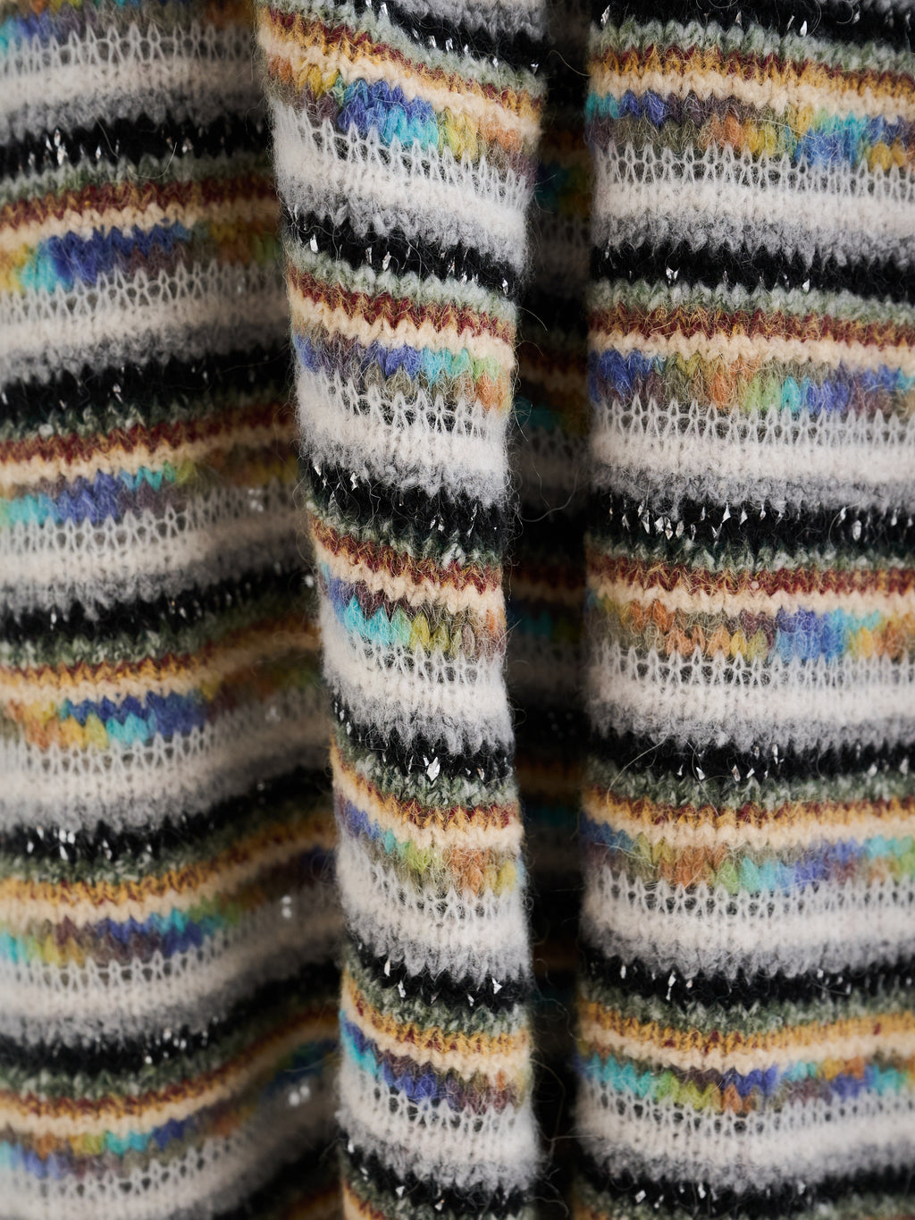 Coperta multicolor in filati d'archivio