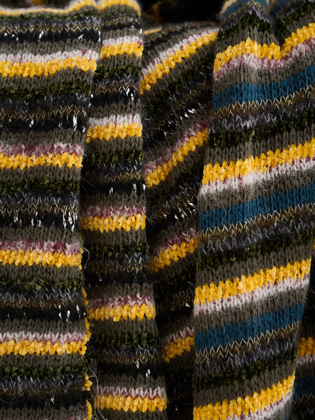 Coperta multicolor in filati d'archivio