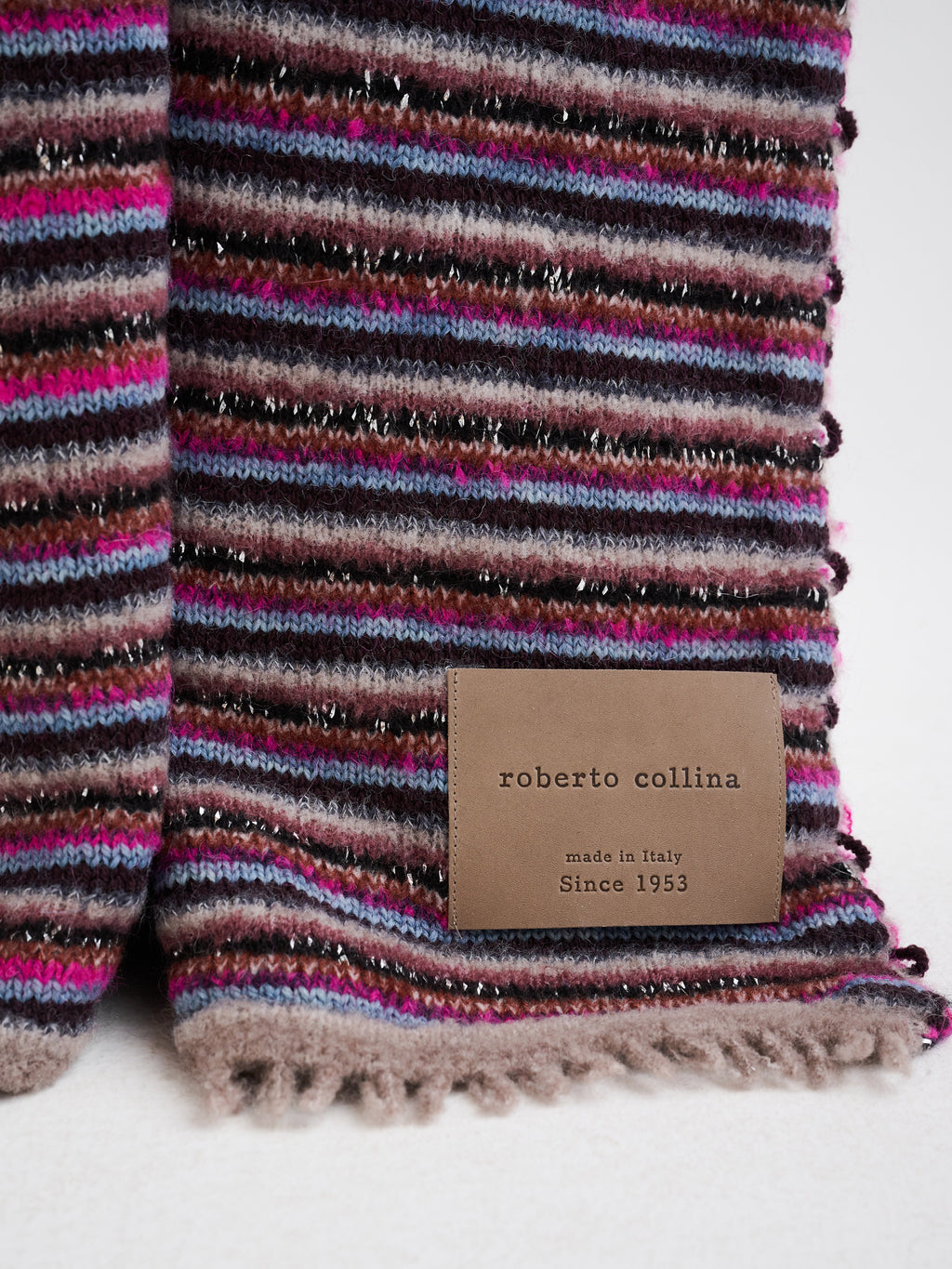 Coperta multicolor in filati d'archivio