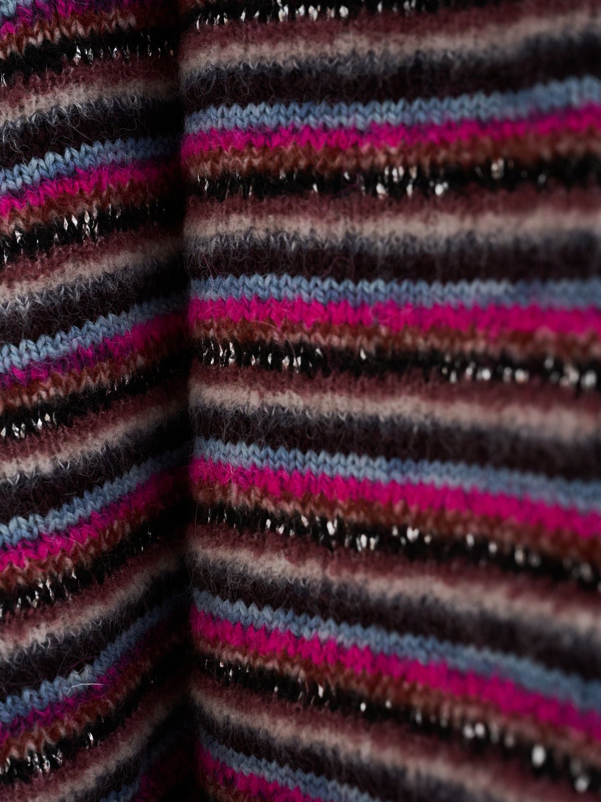 Coperta multicolor in filati d'archivio