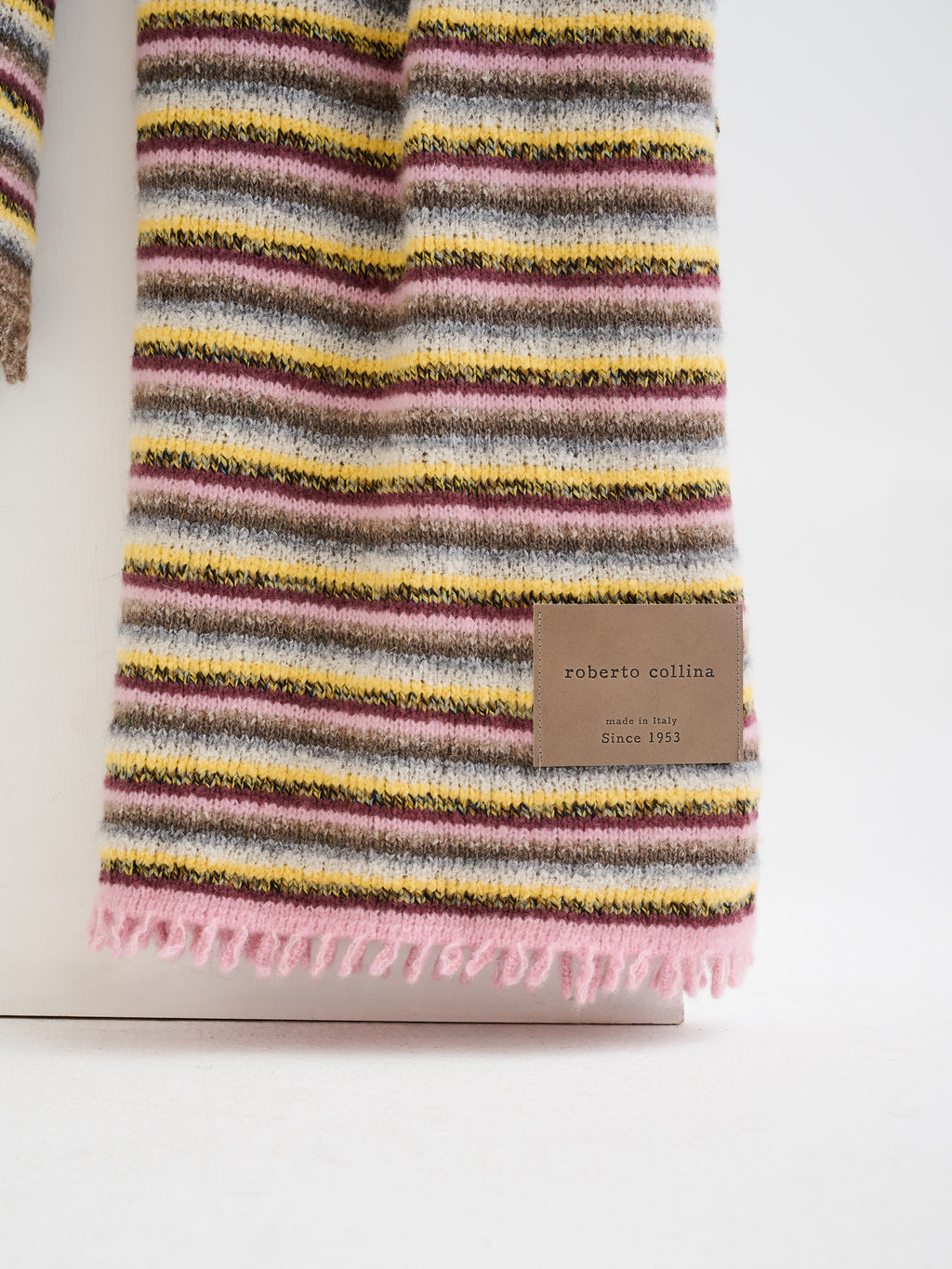 Coperta multicolor in filati d'archivio