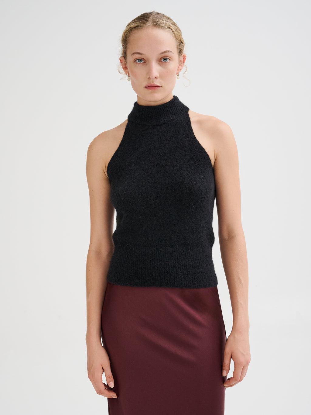 Top dlcevita in cashmere e seta