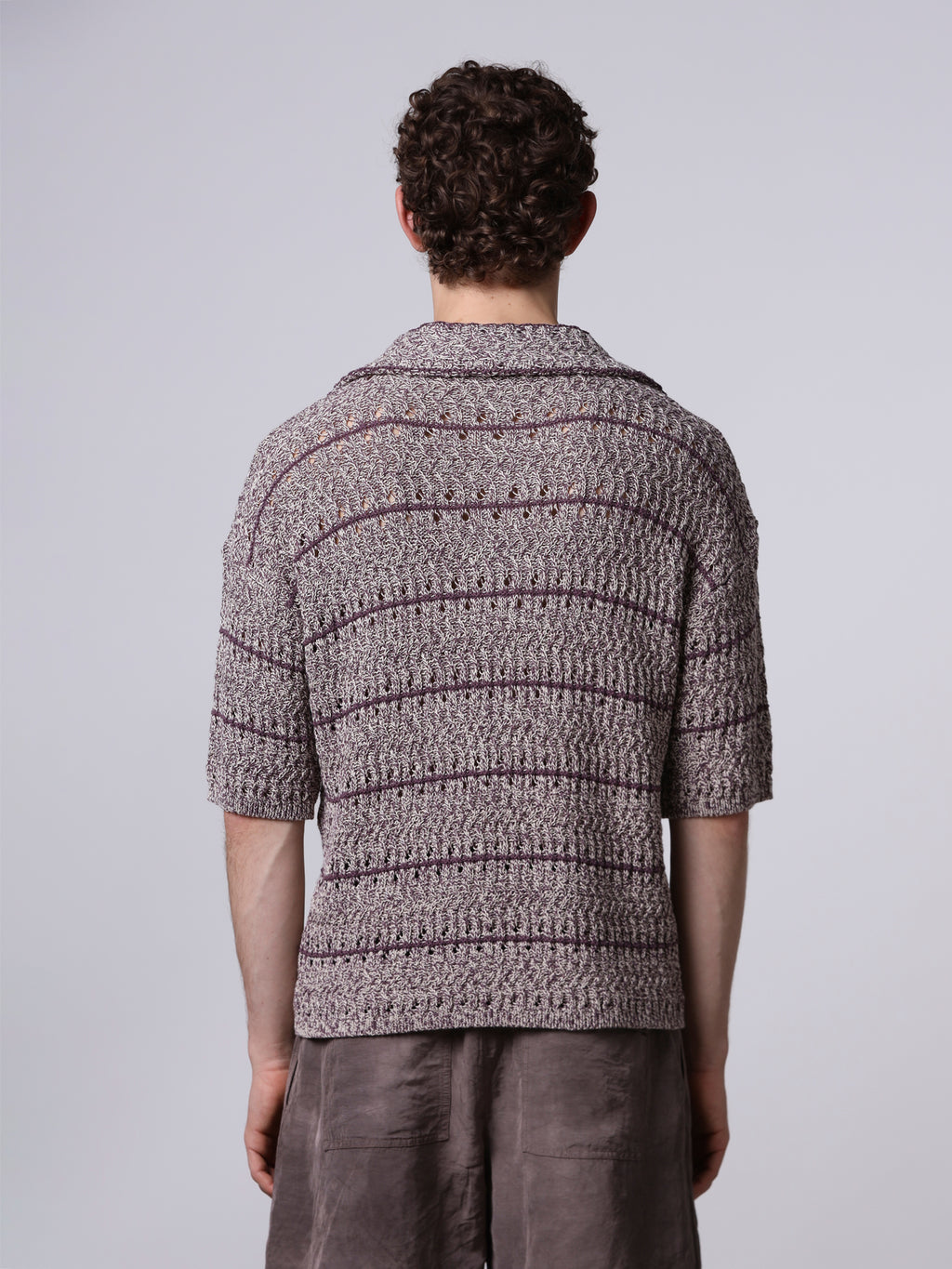 Polo punto texture mouliné